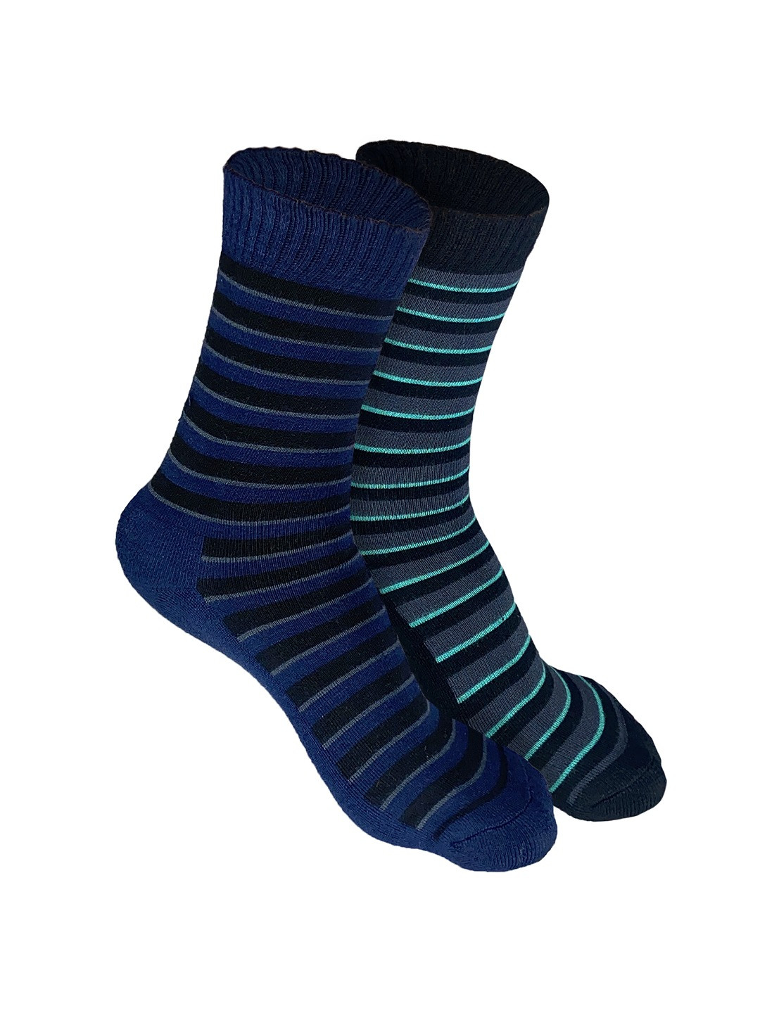 

Heelium Men Pack of 2 Bamboo Super Soft & Odour-Free Breathable Crew-Length Socks, Black