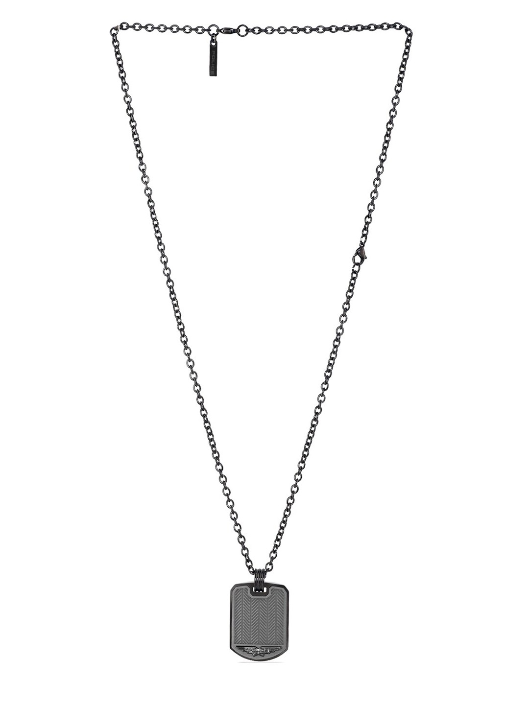 

Police Men Grey Silver Necklace