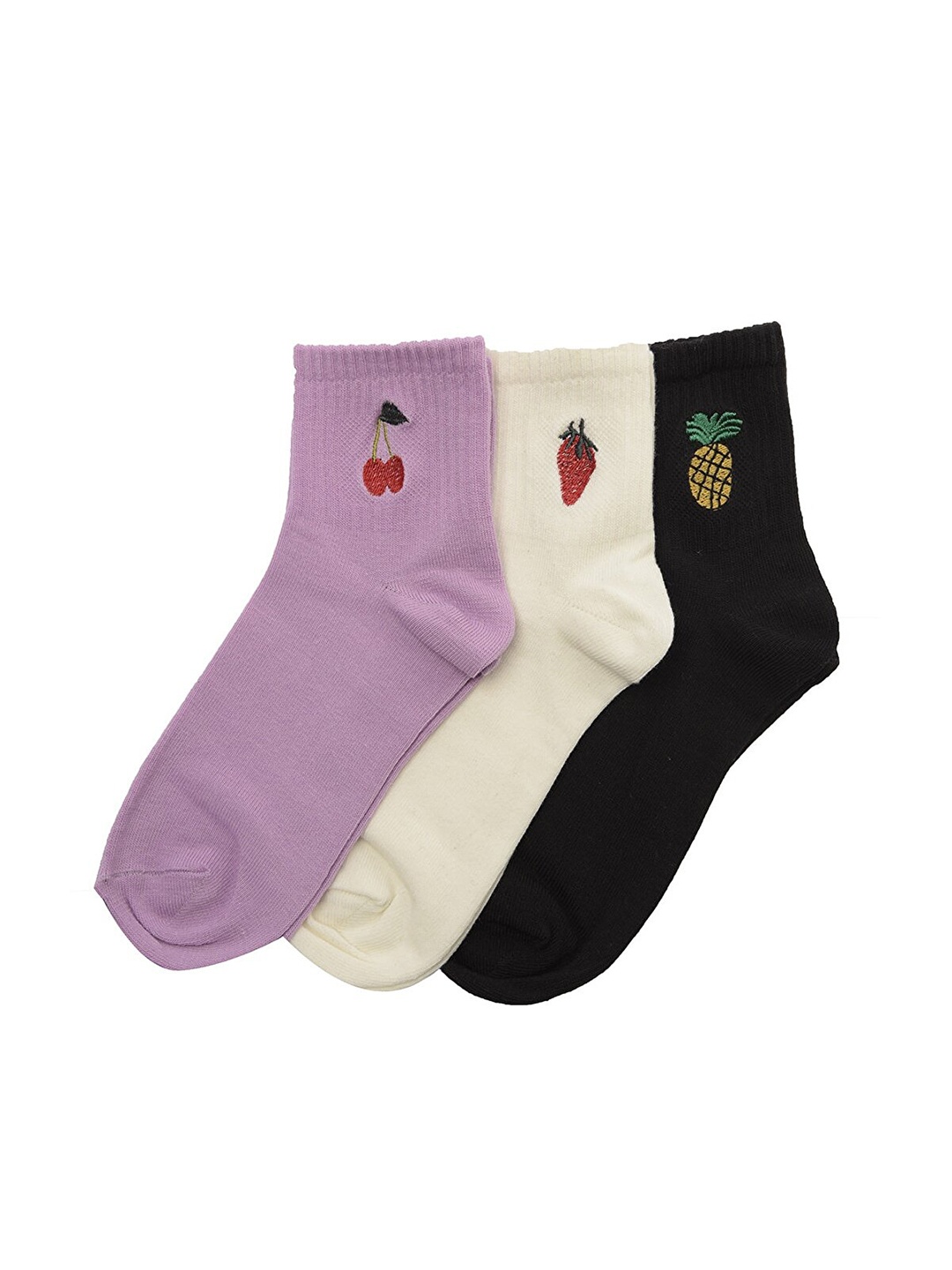 

Trendyol Women Pack of 3 Socks, Pink