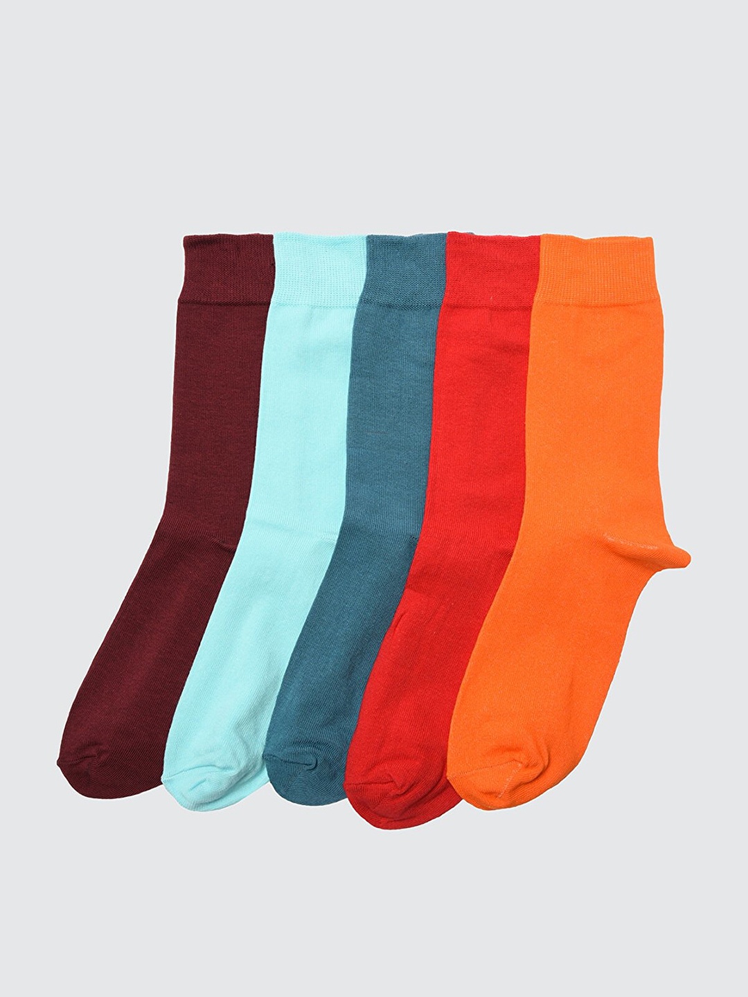 

Trendyol Men Pack of 5 Solid Above-Ankle Socks, Blue