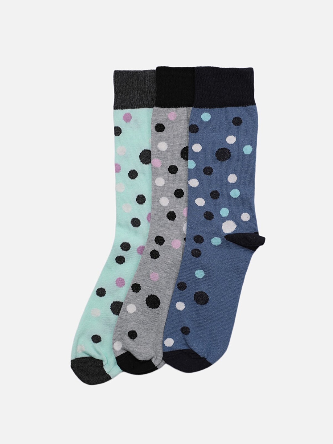 

Trendyol Men Pack of 3 Patterned Above-Ankle Socks, Green