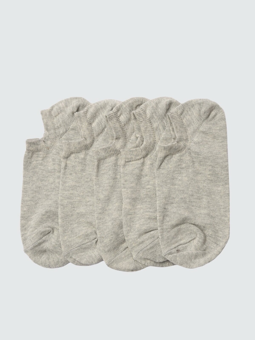 

Trendyol Men Pack of 5 Grey Melange Solid Socks