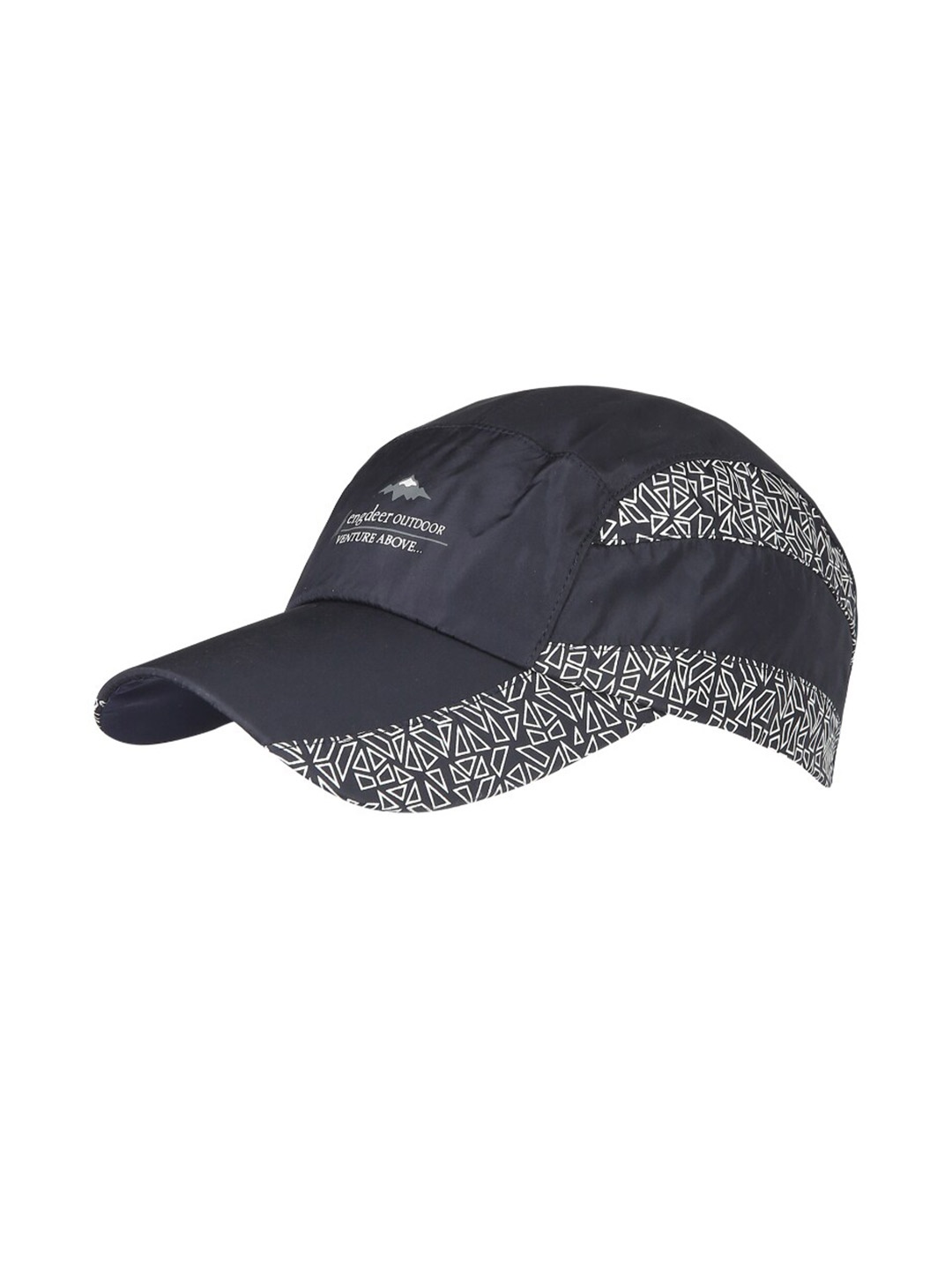 

iSWEVEN Unisex Navy Blue & White Printed Snapback Cap