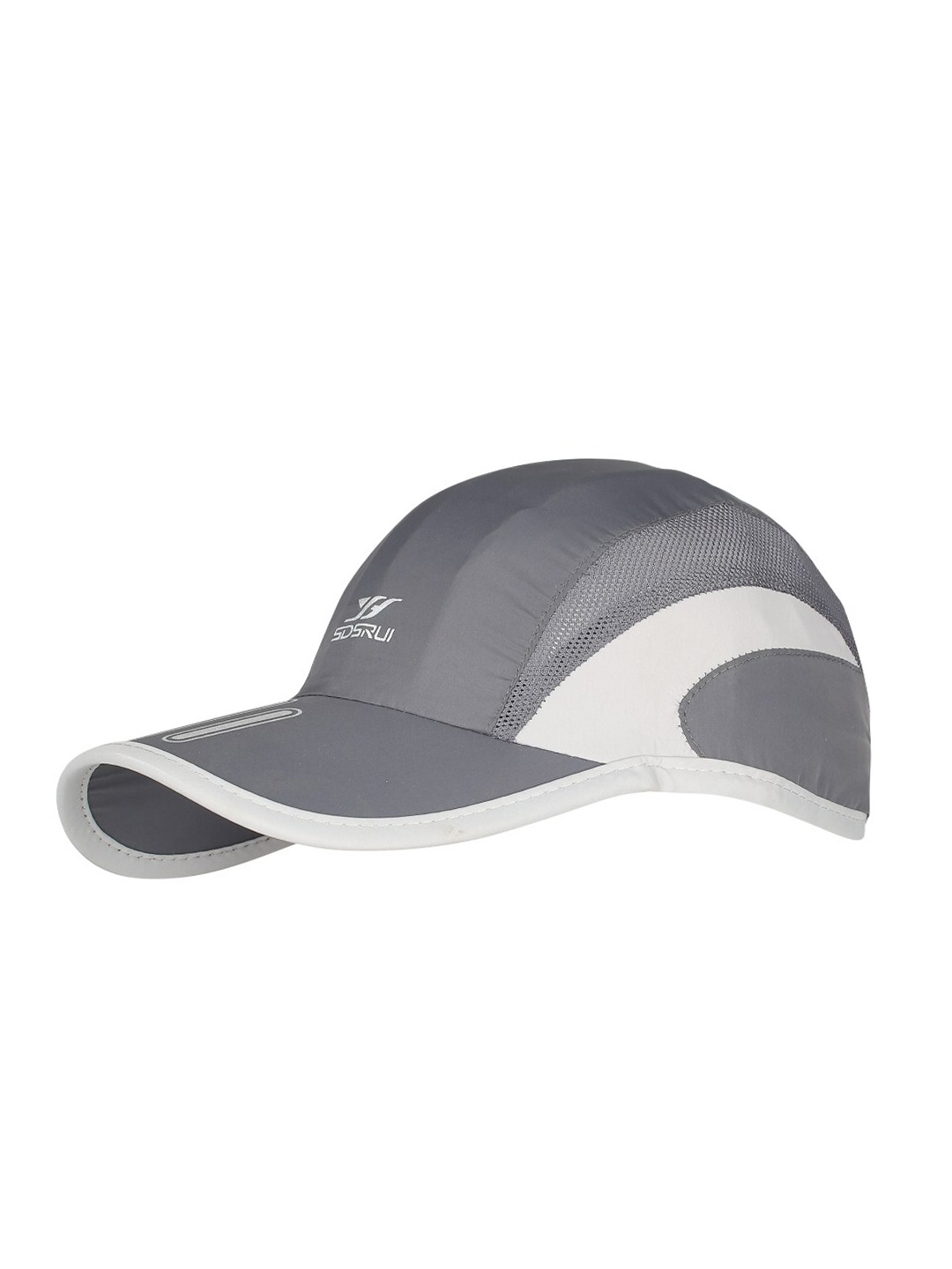 

iSWEVEN Unisex Grey & White Snapback Cap