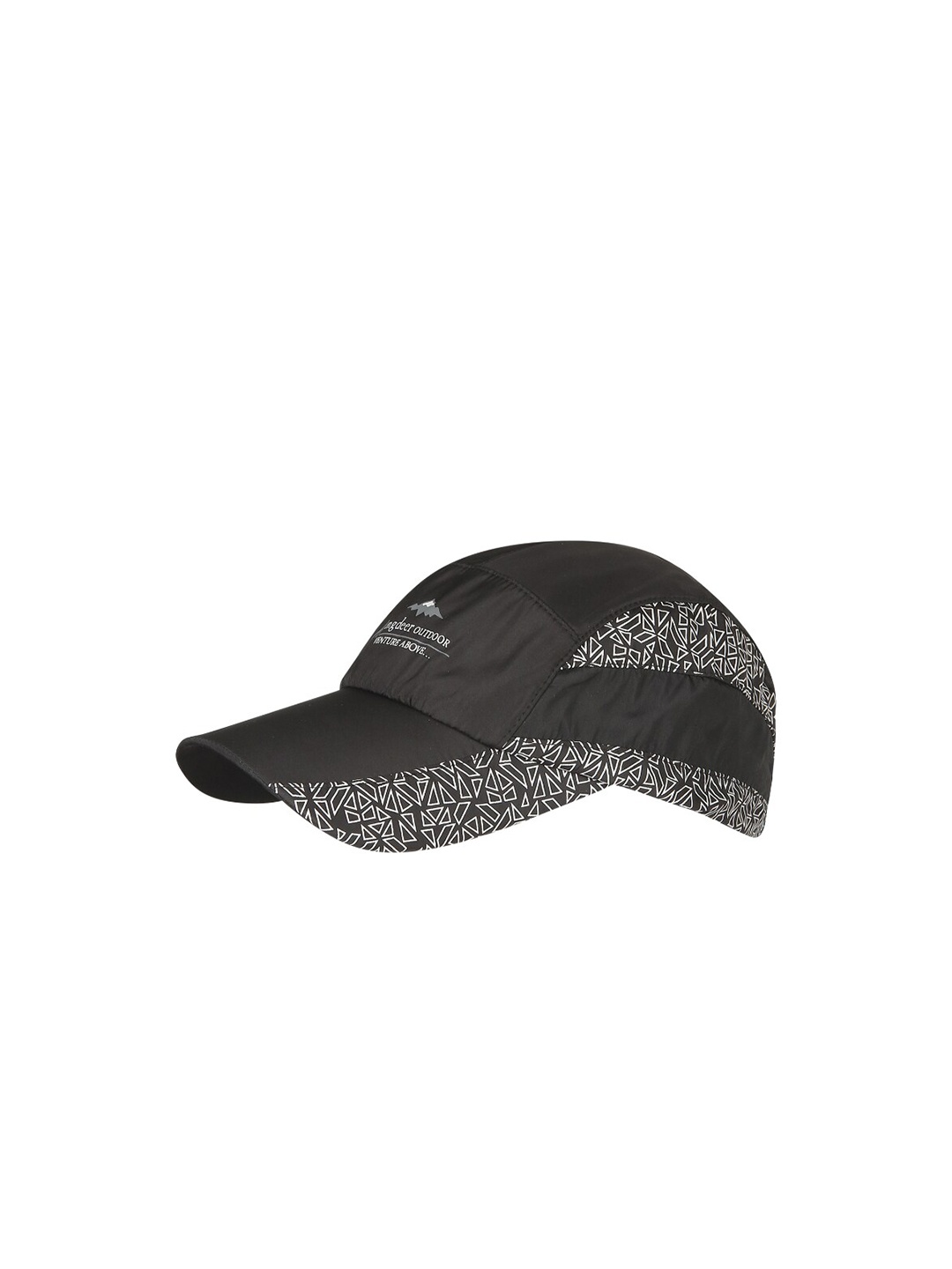 

iSWEVEN Black & White Printed Snapback Cap