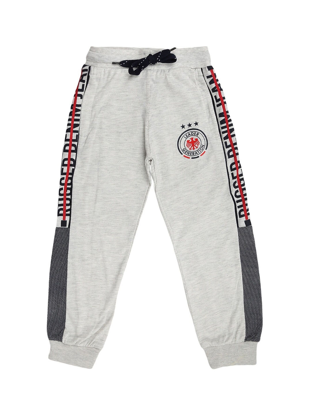 

V-Mart Boys Grey Printed Joggers