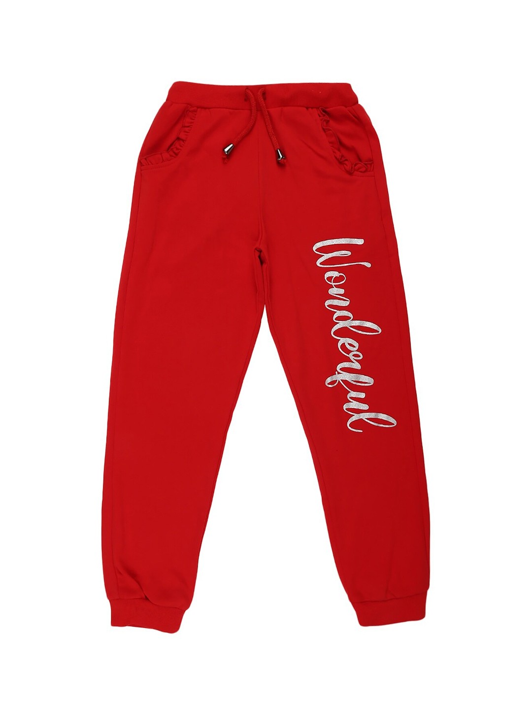 

V-Mart Girls Red Printed Joggers