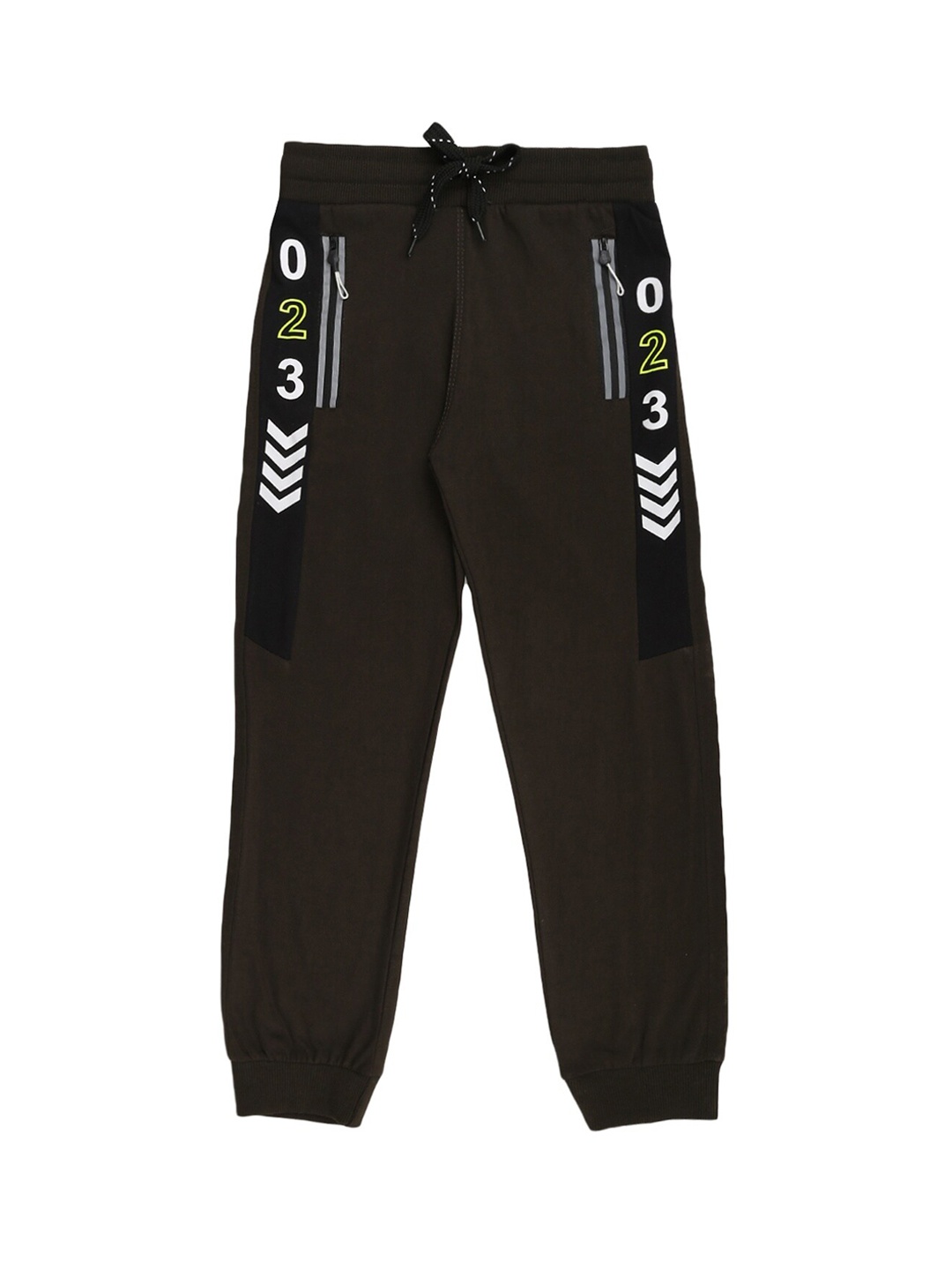 

V-Mart Boys Olive Green Printed Lounge Joggers