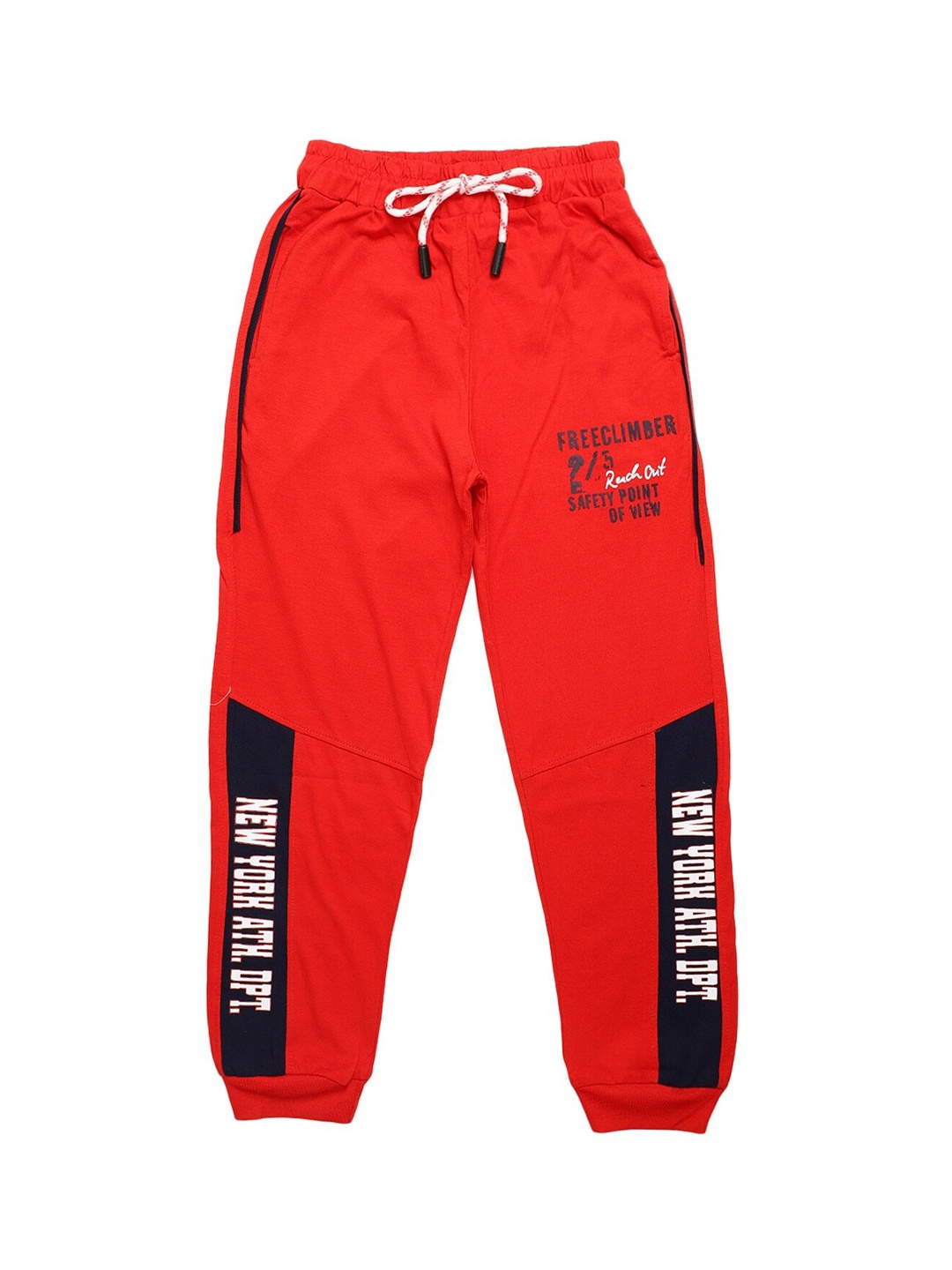 

V-Mart Boys Red Printed Cotton Joggers