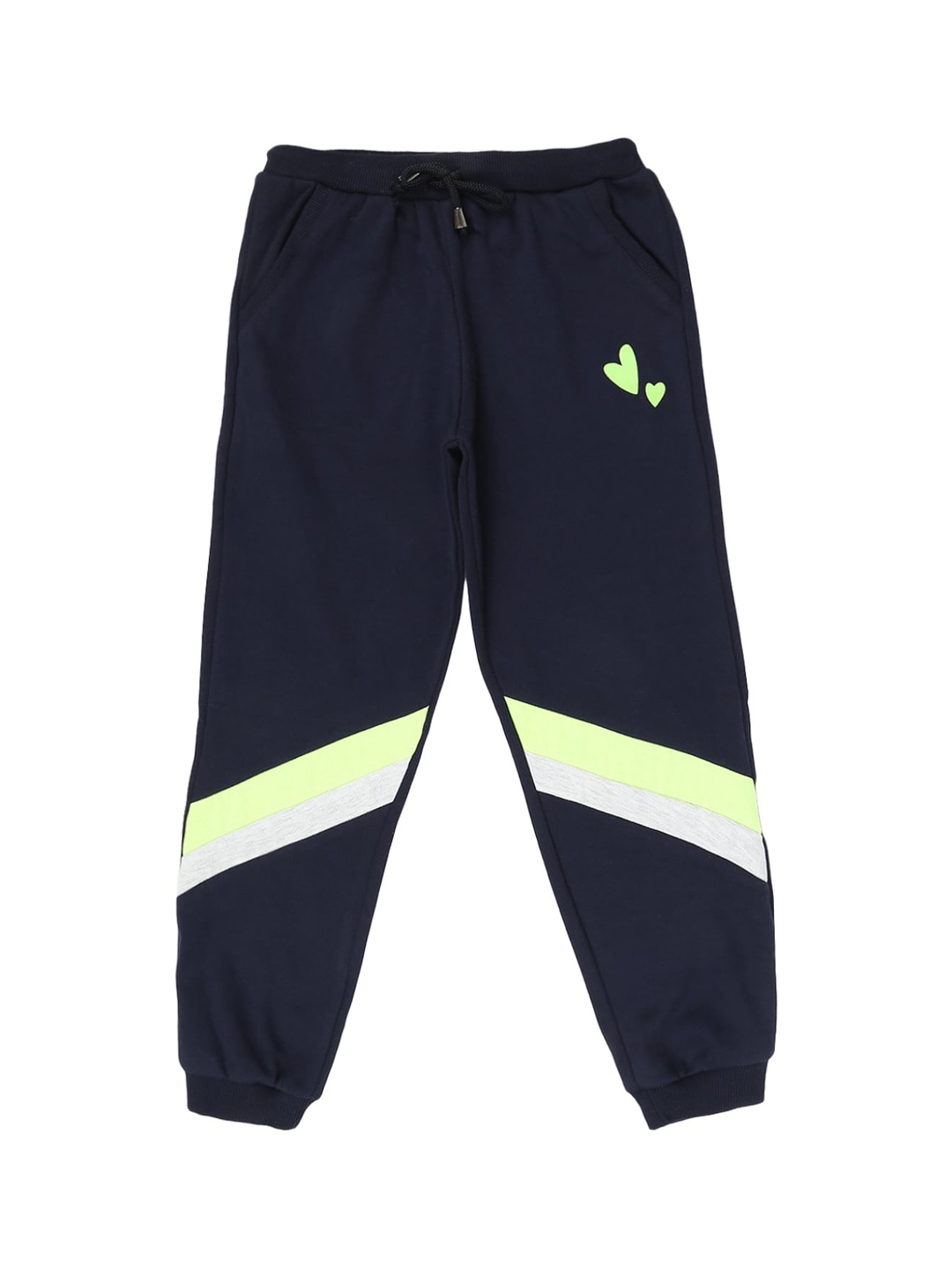 

V-Mart Girls Navy Blue Solid Cotton Lounge Joggers