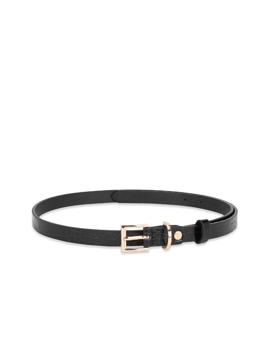 

Forever Glam by Pantaloons Women Black Textured PU Formal Belt