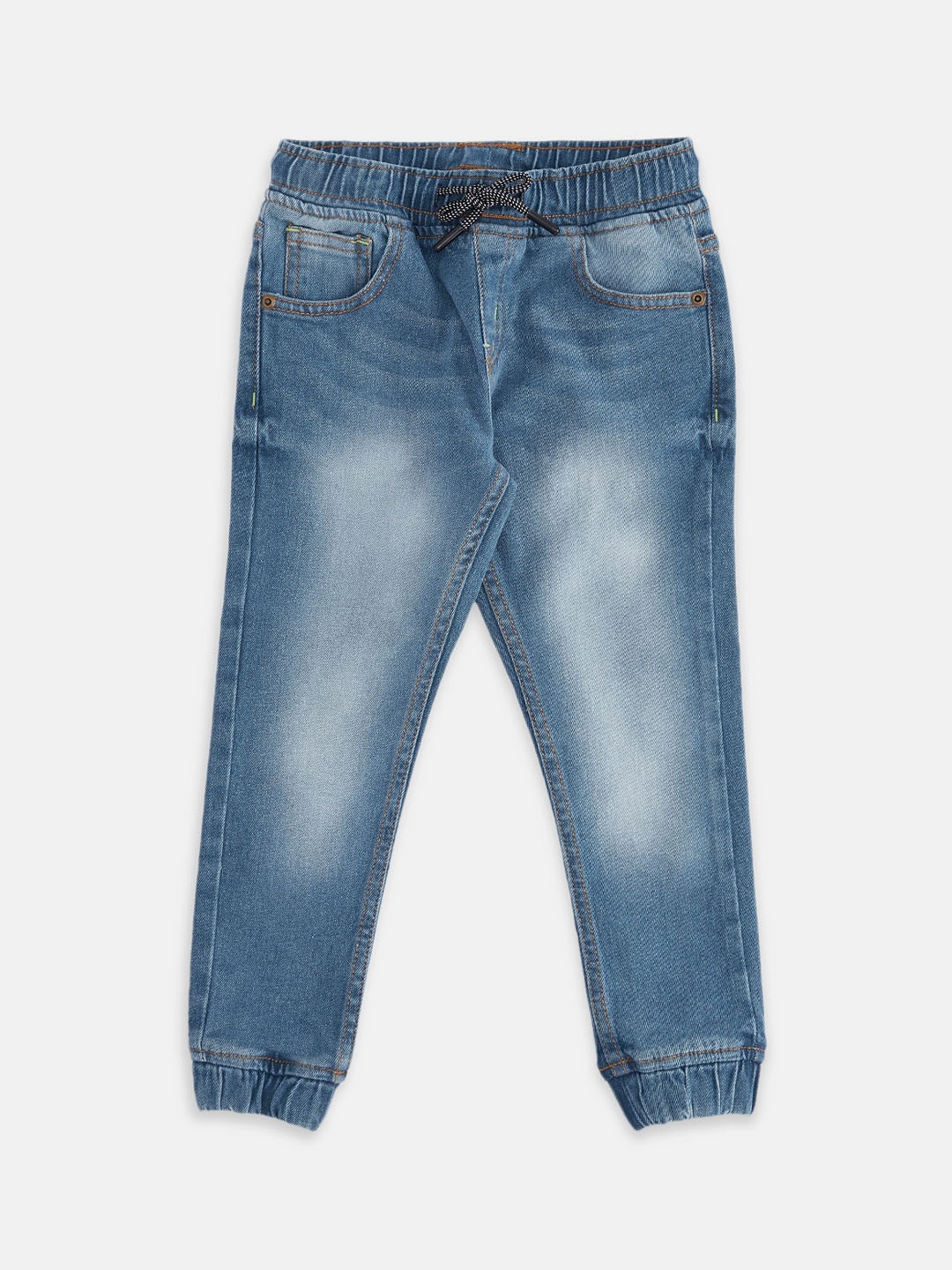 

Pantaloons Junior Boys Blue Tapered Fit Light Fade Jeans