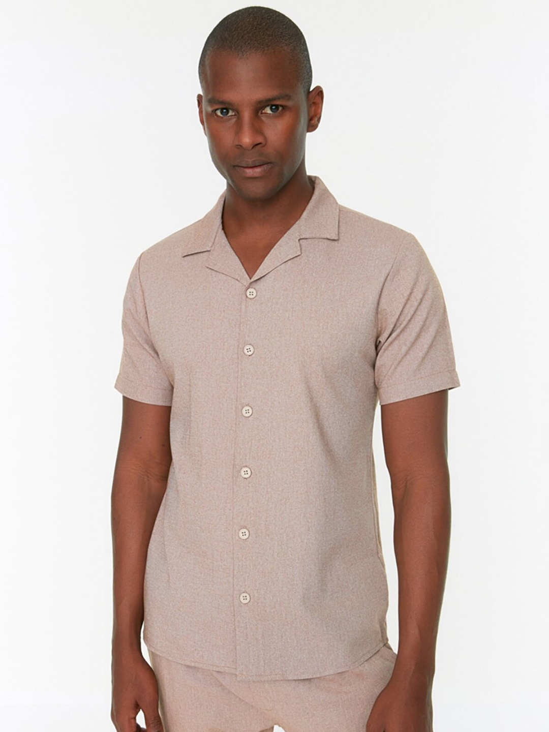 

Trendyol Men Brown Casual Shirt