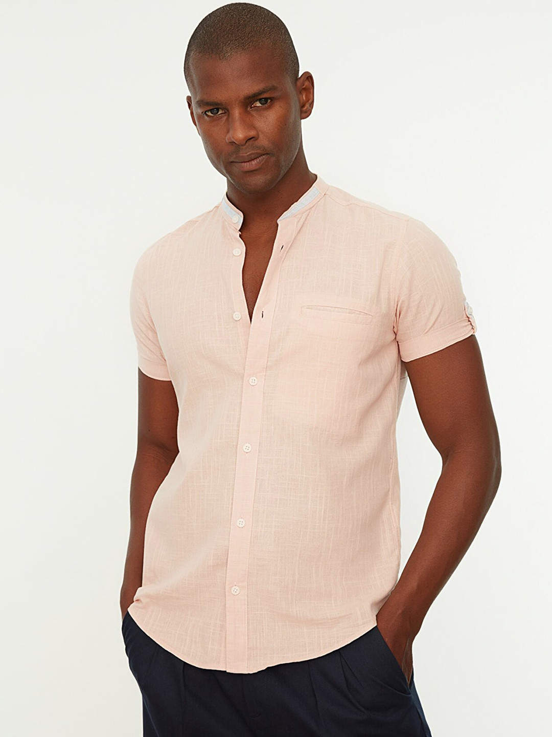

Trendyol Men Beige Casual Shirt