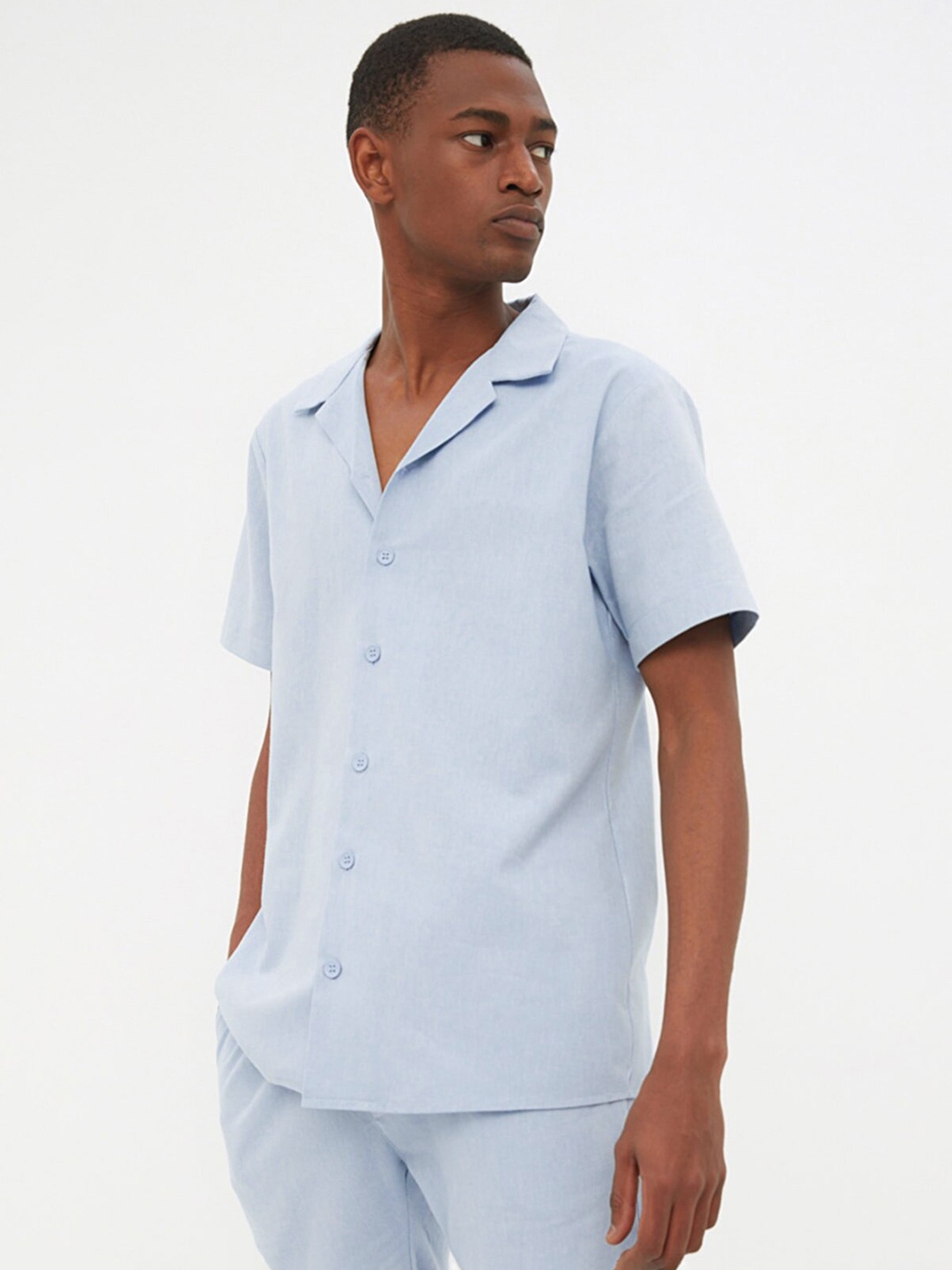 

Trendyol Men Blue Casual Shirt