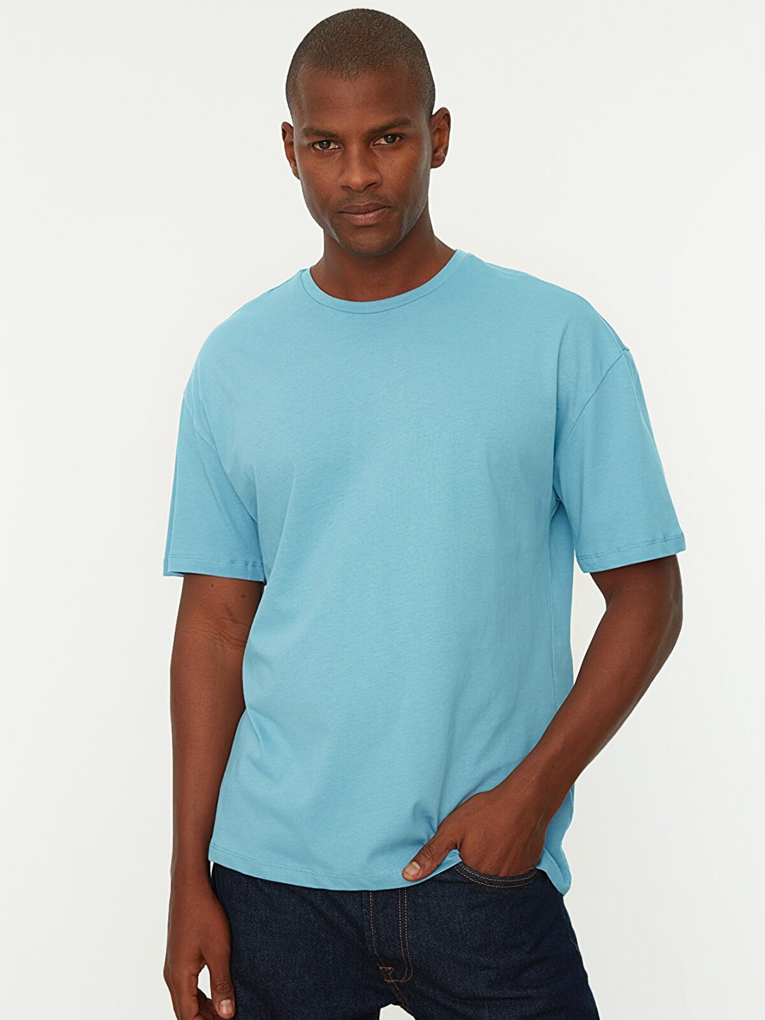 

Trendyol Men Blue T-shirt