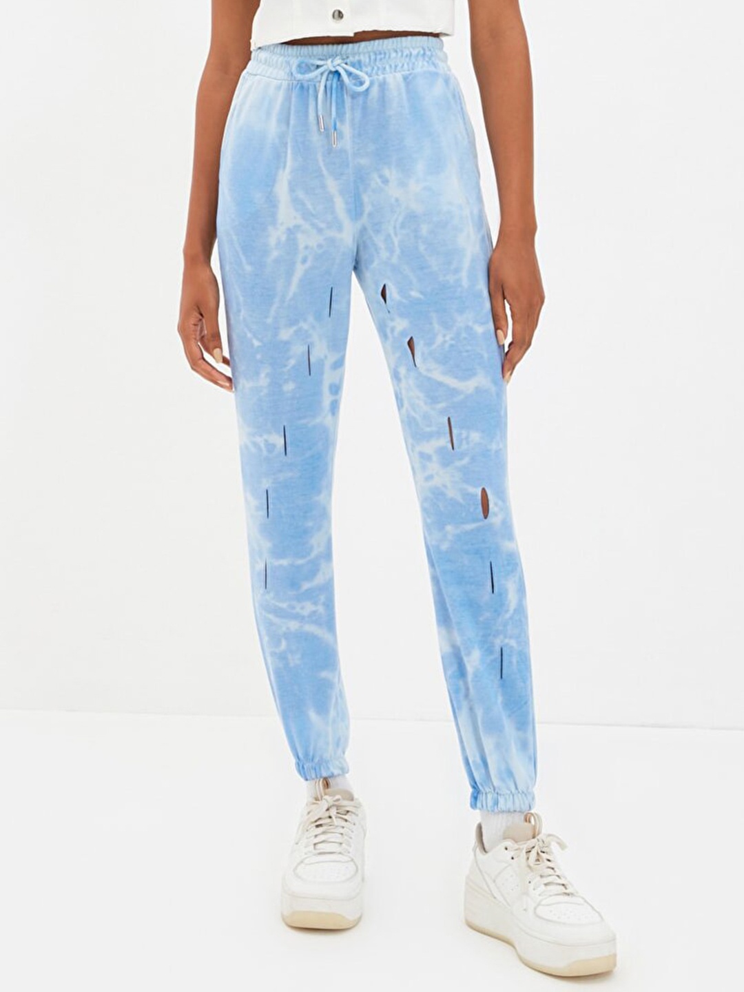 

Trendyol Women Blue Printed Joggers