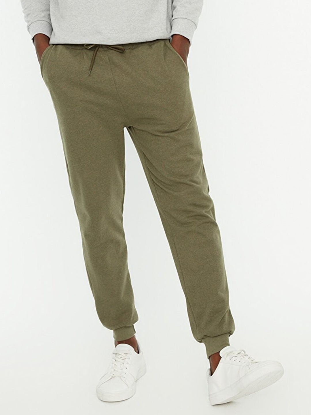 

Trendyol Men Khaki Solid Joggers