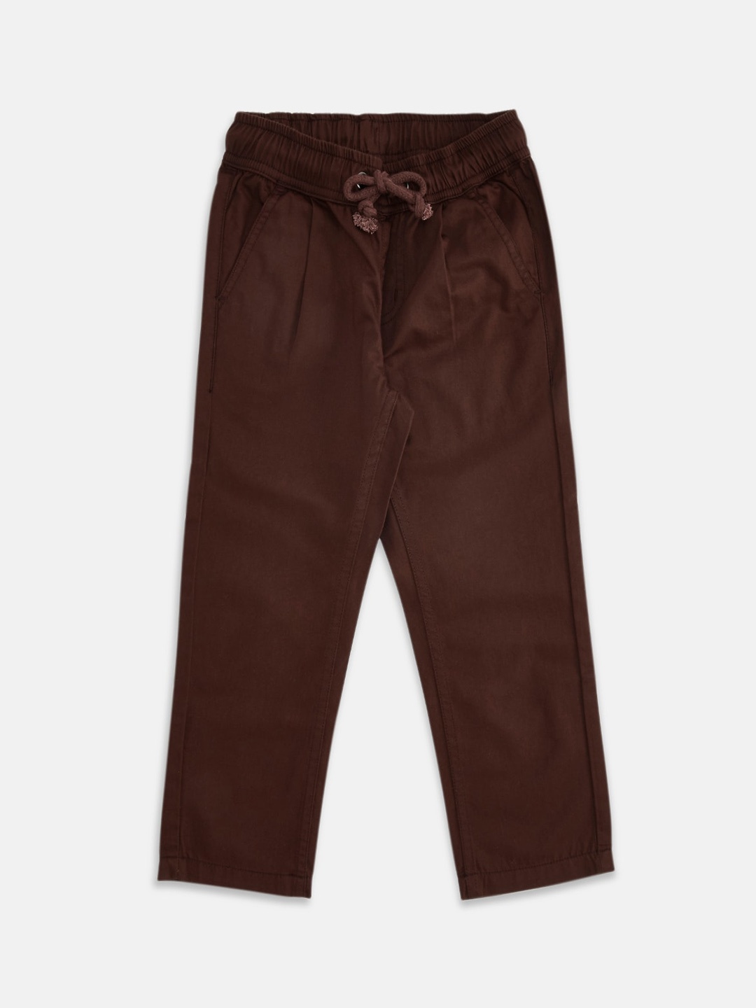 

Pantaloons Junior Boys Brown Cotton Trousers