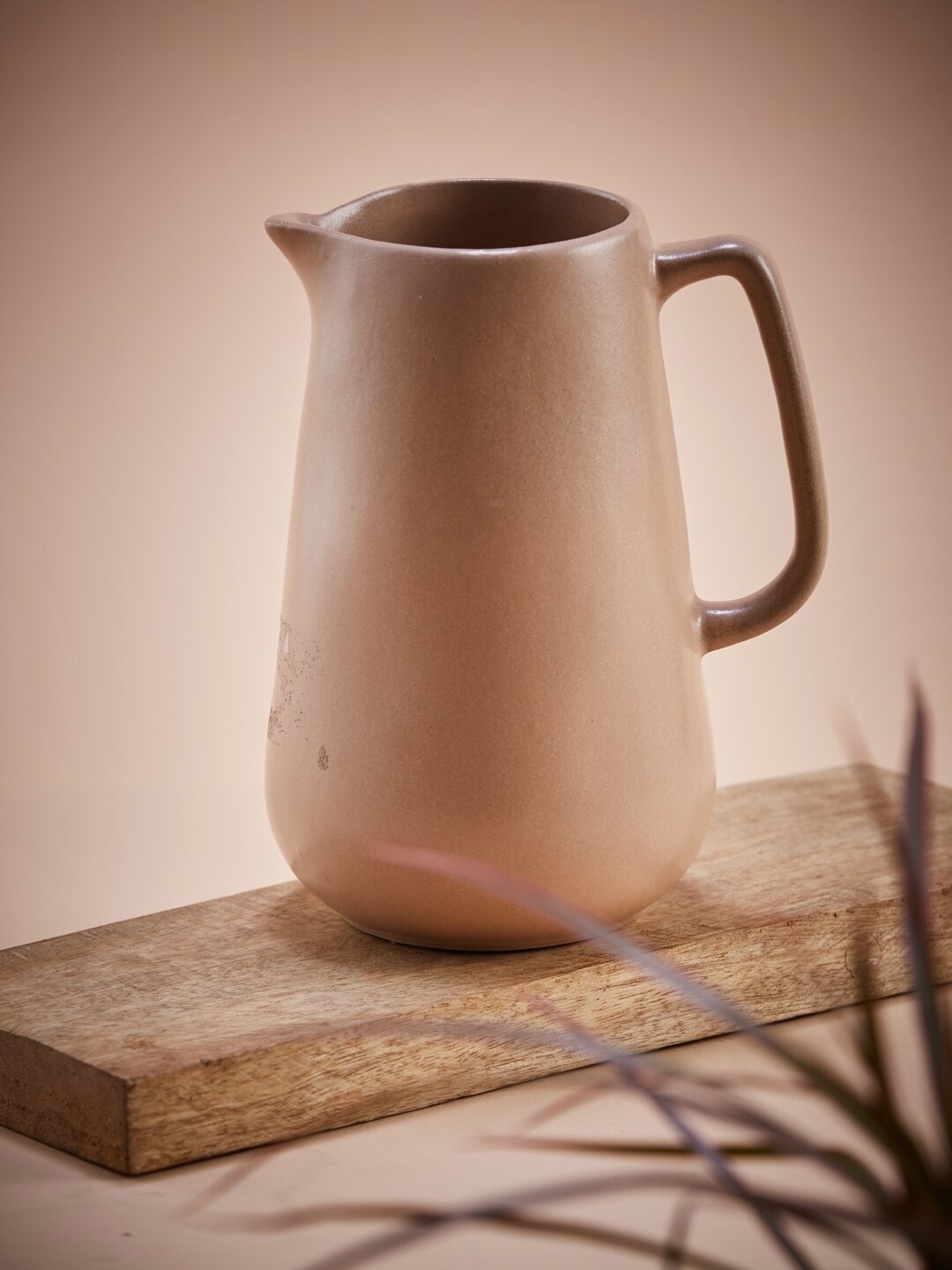 

Fabindia Brown Solid Large Ceramic Ayira Jug