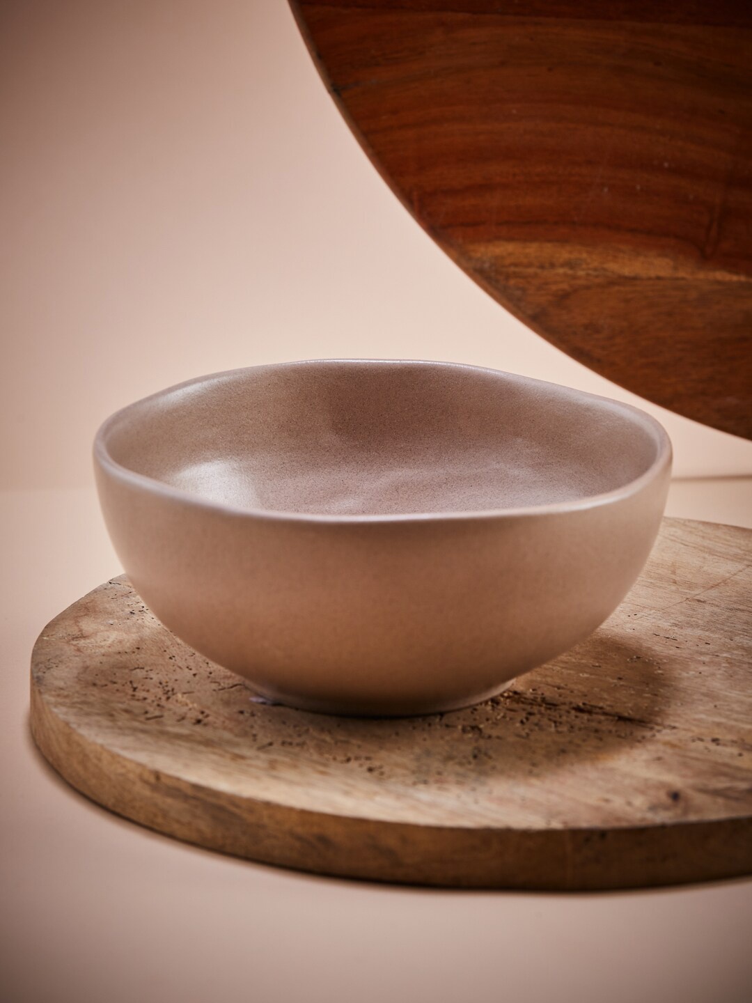 

Fabindia Taupe Ceramic Glossy Ayira Bowl