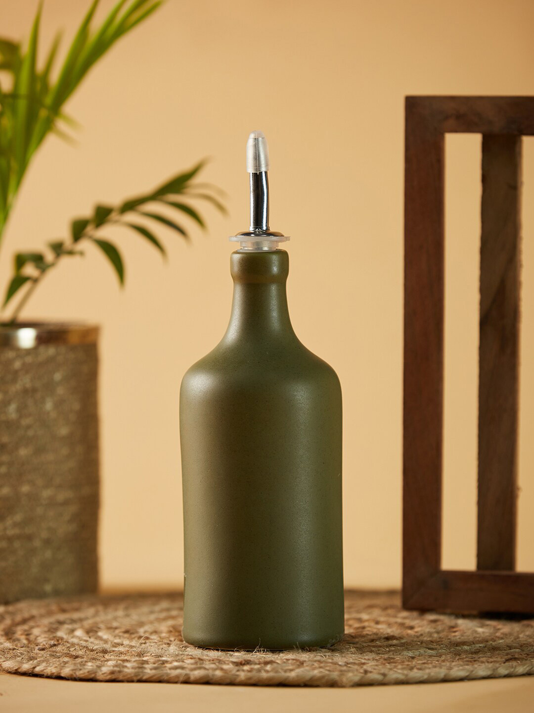 

Fabindia Green Maaya Ceramic Oil Pourer - 550ml