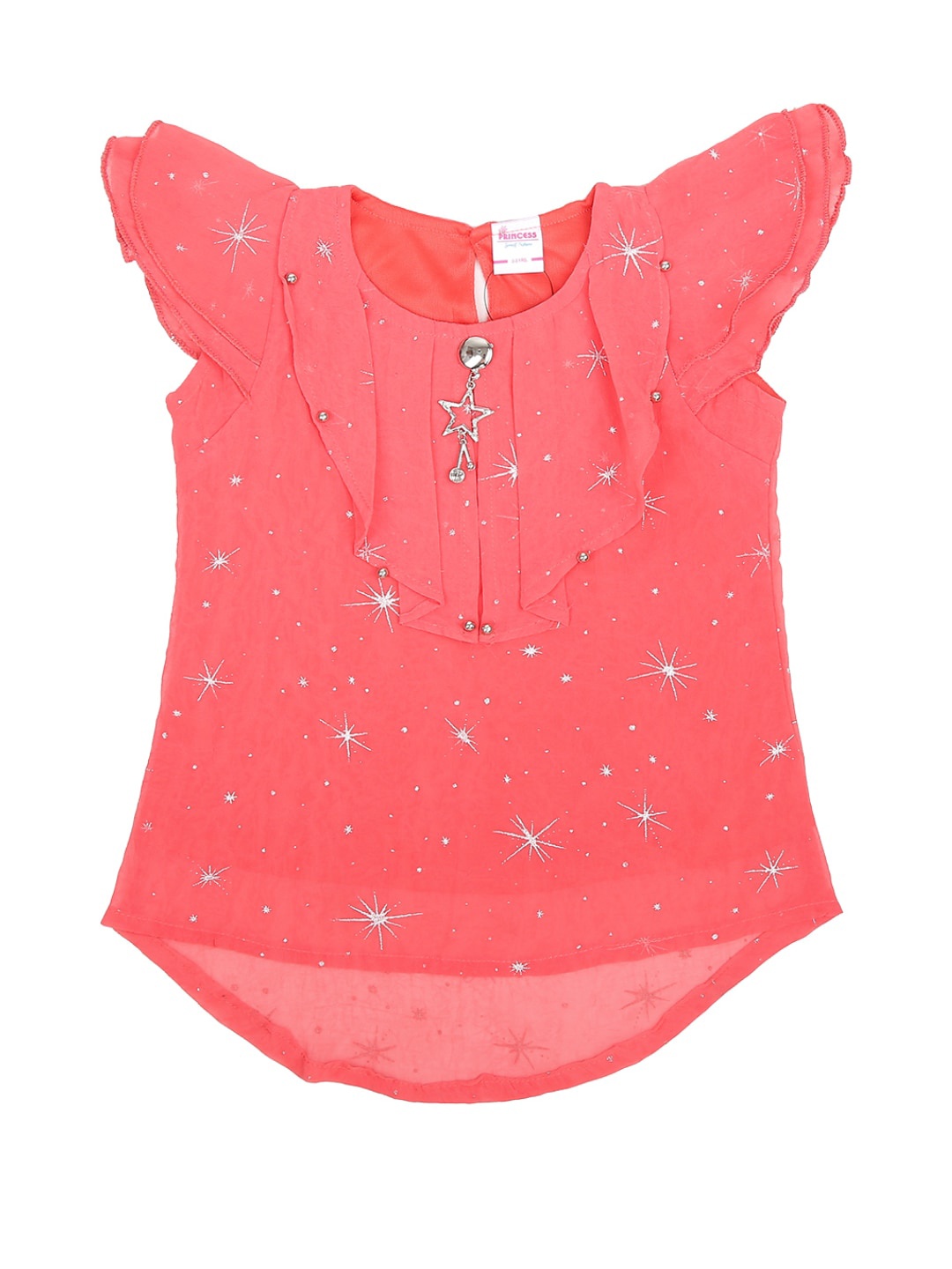 

V-Mart Girls Rust Embellished Top