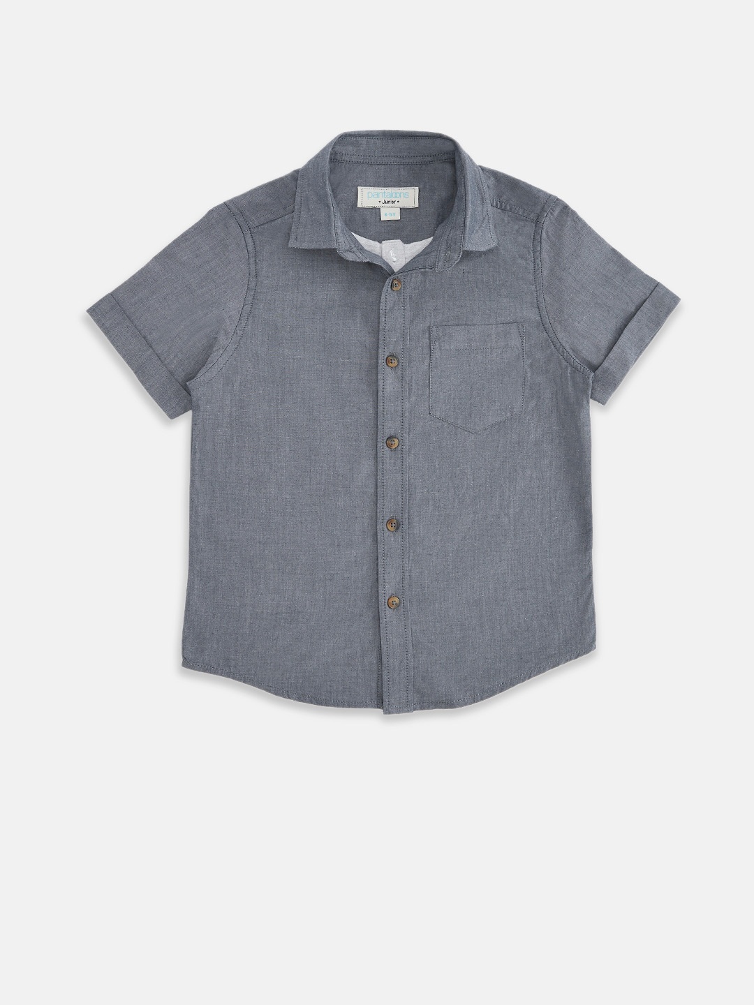 

Pantaloons Junior Boys Grey Casual Shirt