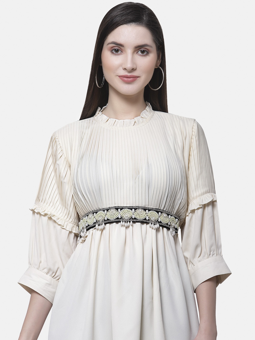 

Anekaant Women Black Embellished Belt