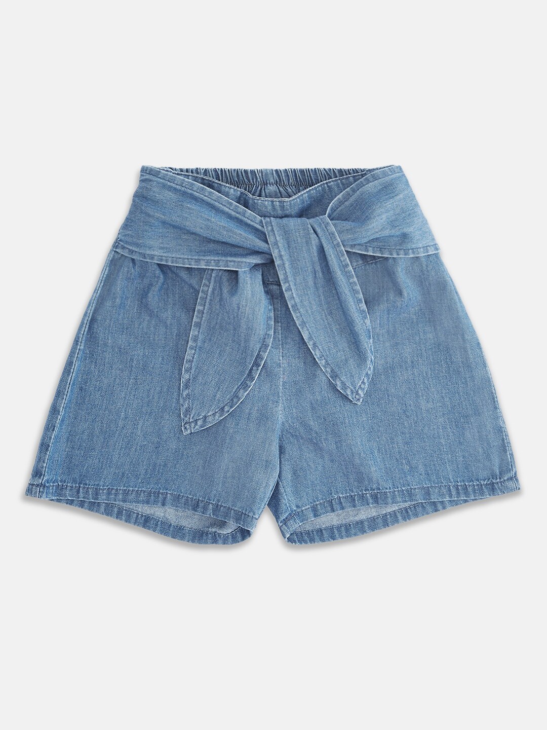 

Pantaloons Junior Girls Blue Solid Skorts