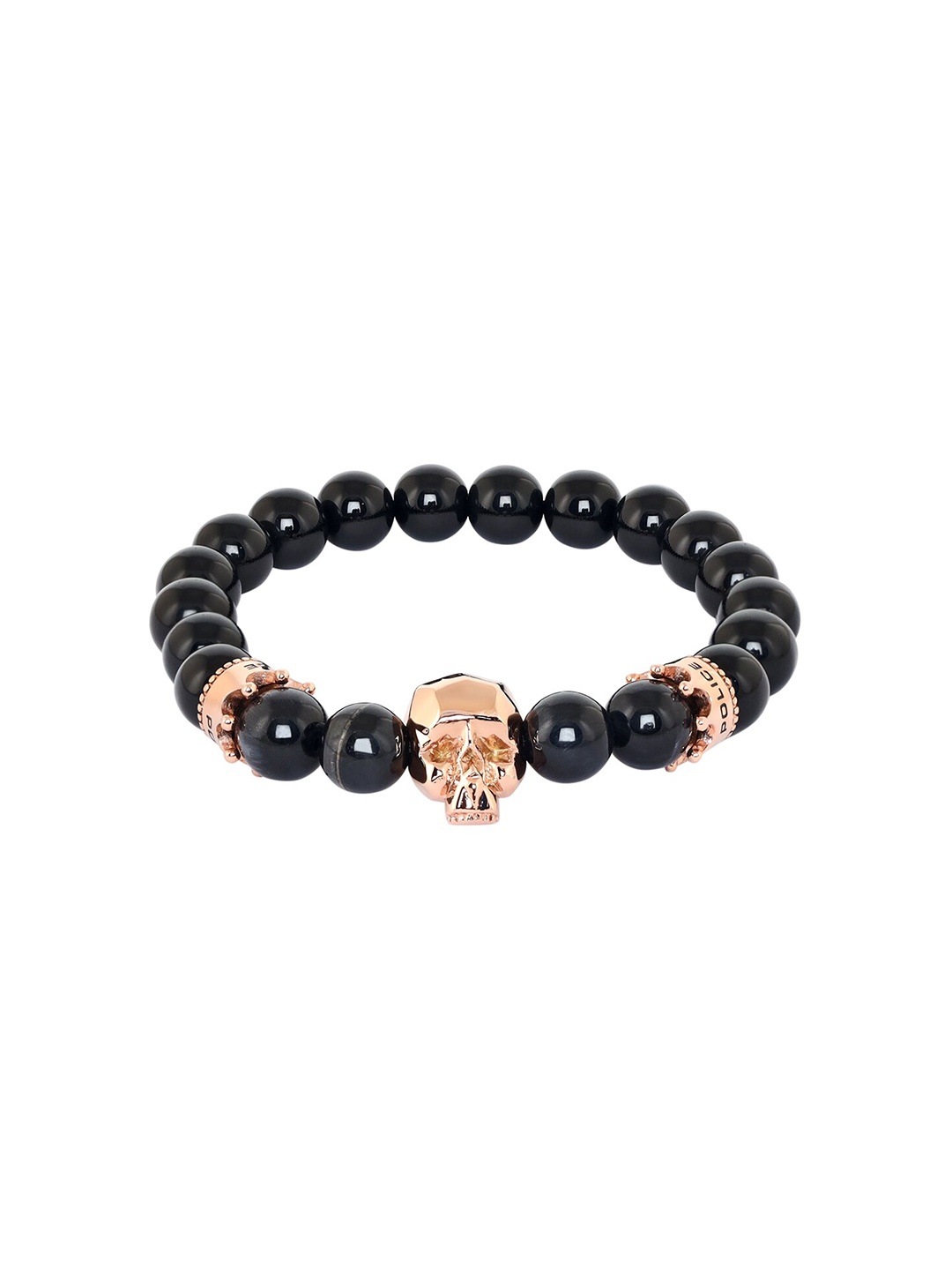 

Police Men Black & Gold-Toned Bracelet