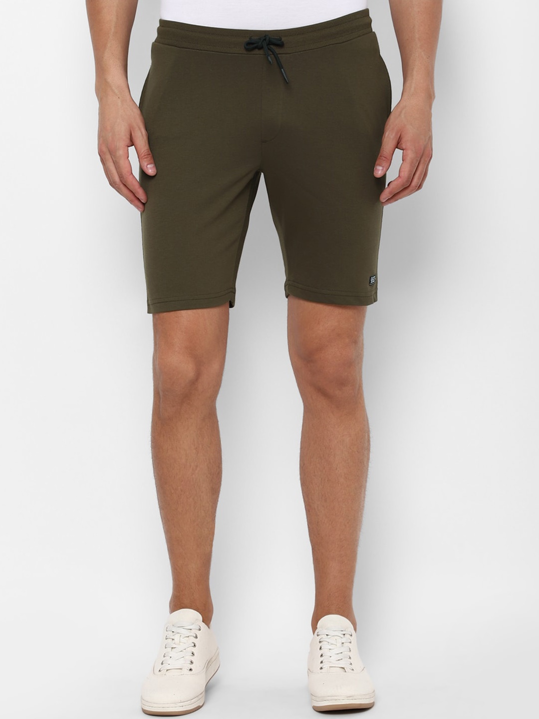 

Allen Solly Sport Men Olive Green Slim Fit Regular Shorts