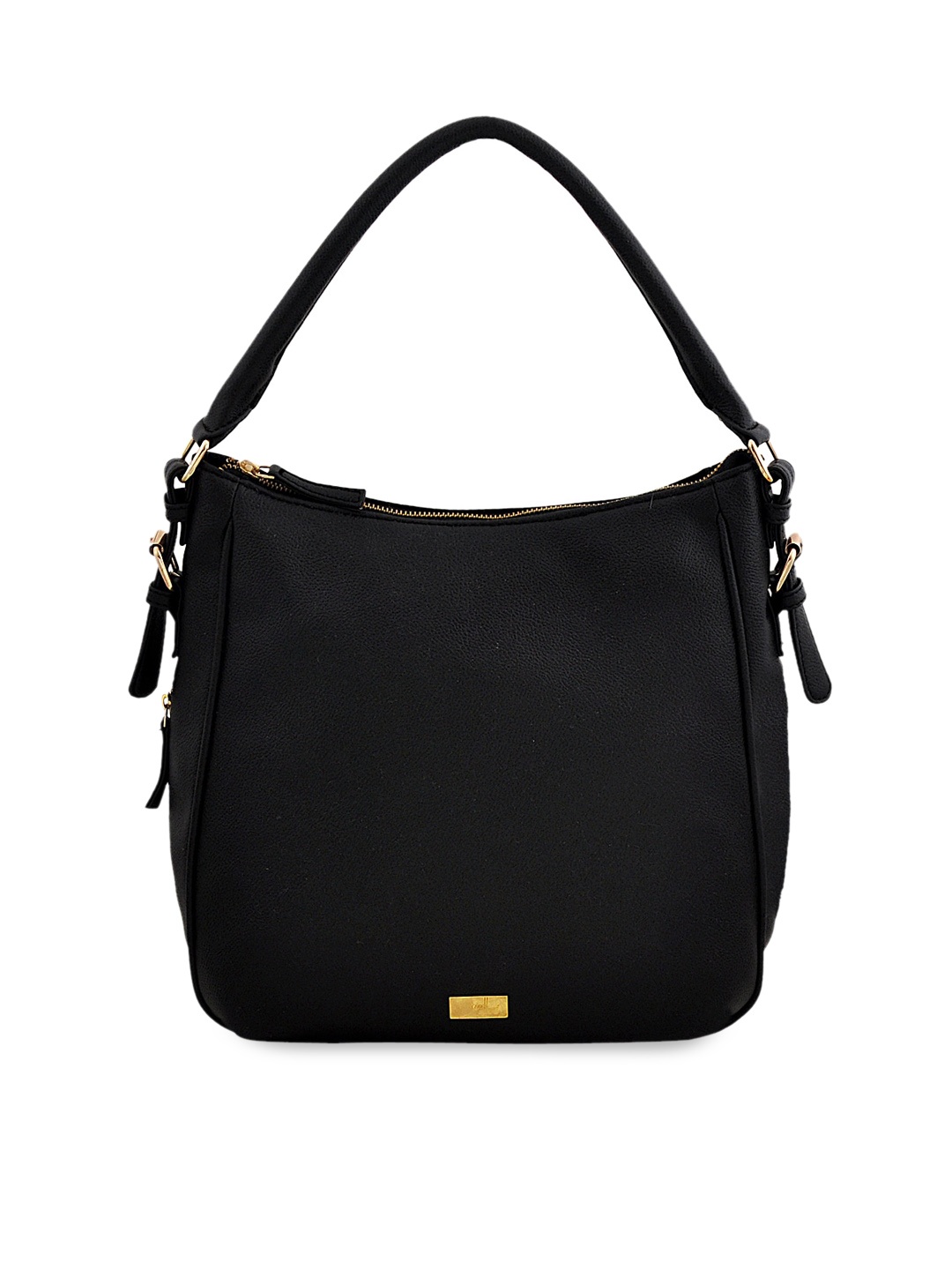 

yelloe Women Black Solid Handbag