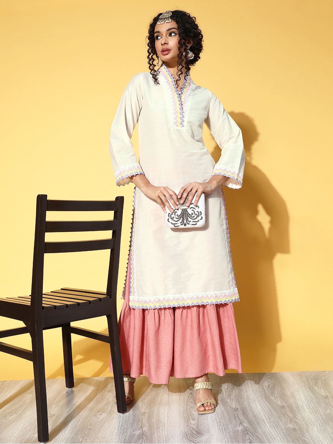 

Shae by SASSAFRAS Women White Kurta