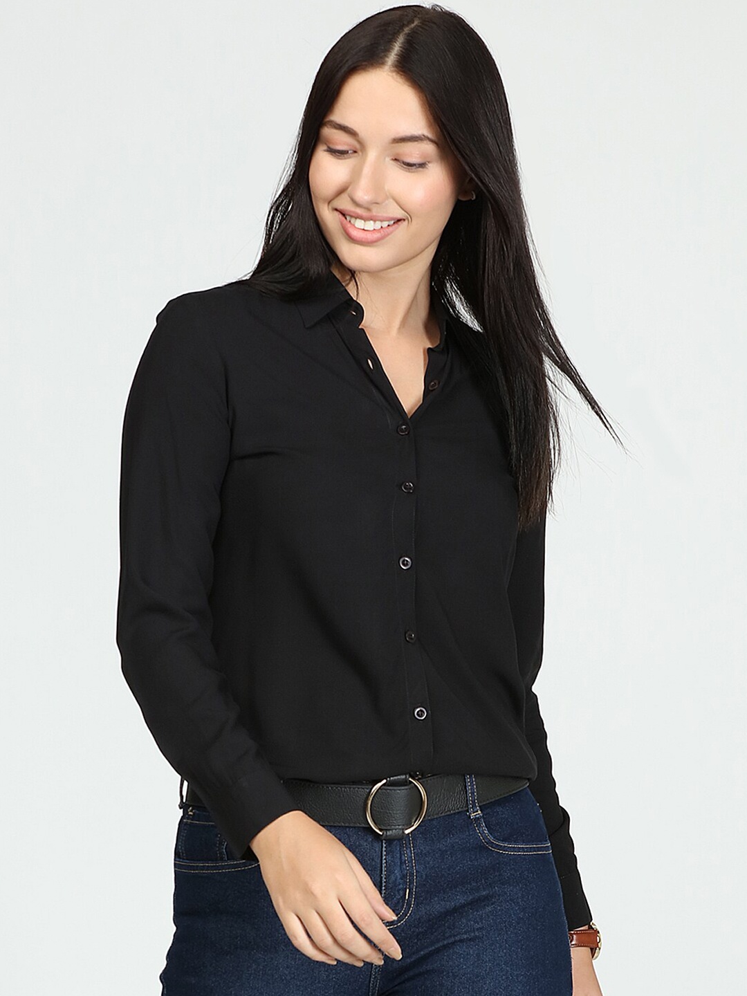 

IDK Black Shirt Style Top