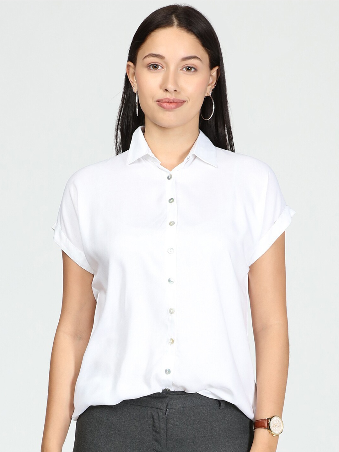 

IDK White Shirt Style Top