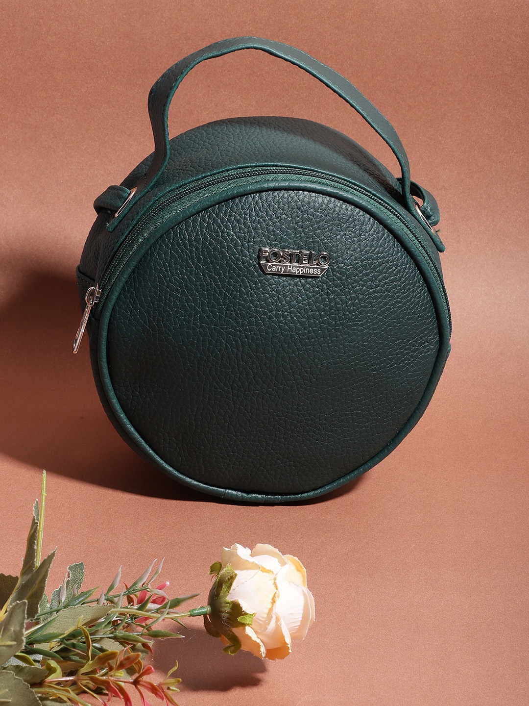 

Fostelo Green Structured Sling Bag