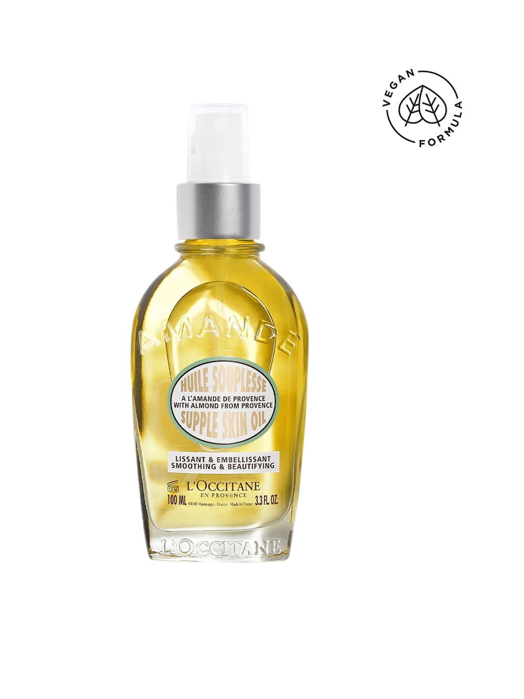 

LOccitane en Provence Amande Smoothing & Beautifying Almond Supple Skin Oil - 100 ml, Yellow