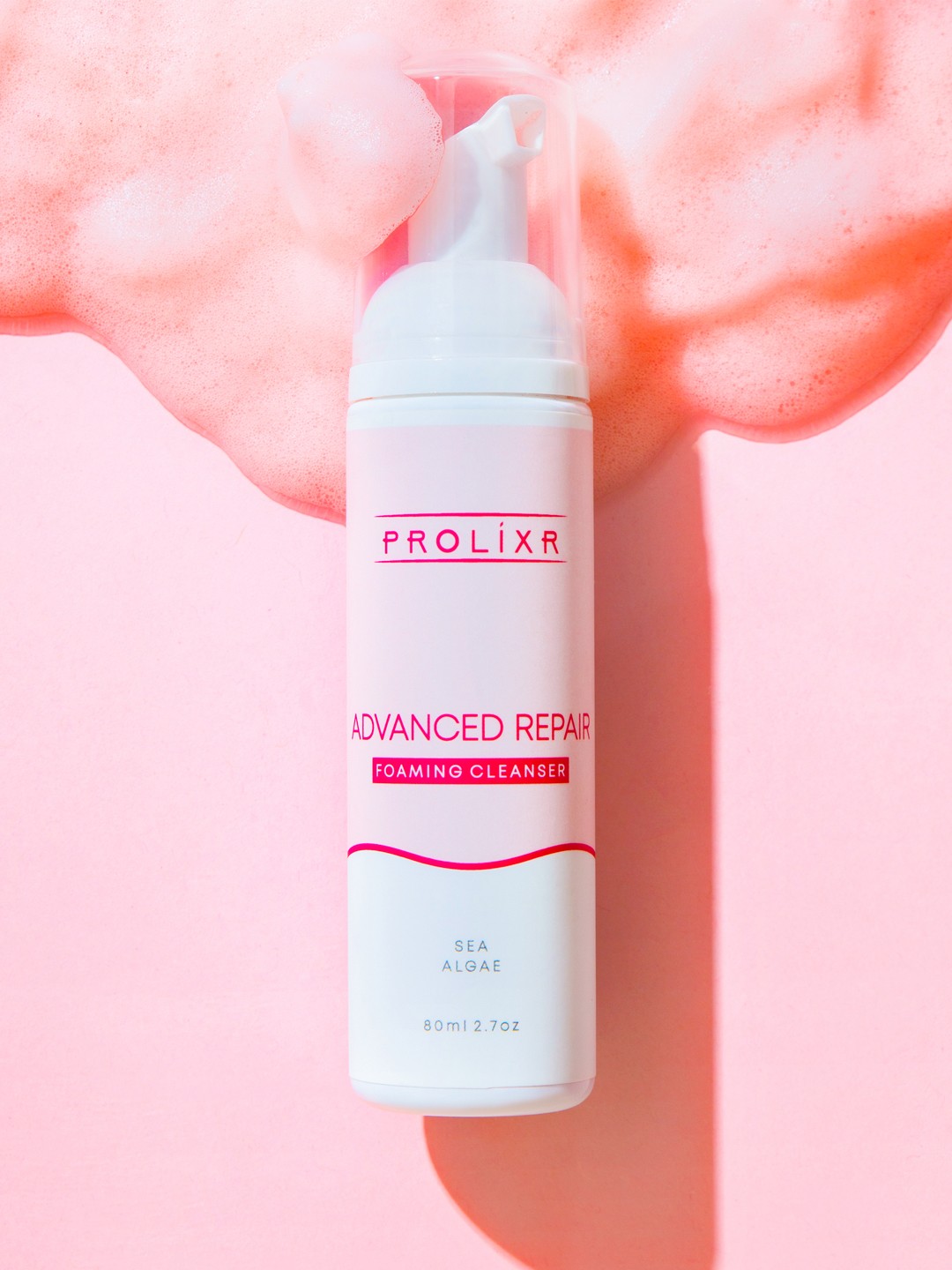 

PROLIXR Sea Algae Advanced Repair Foaming Cleanser to Tightens & Unclogs Pores - 80 ml, Pink