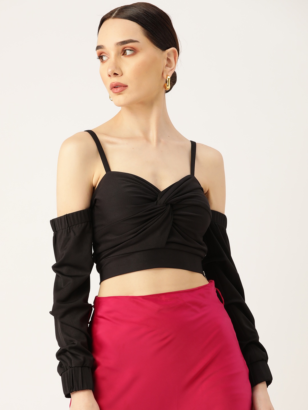 

Ewa Young Black Crop Top