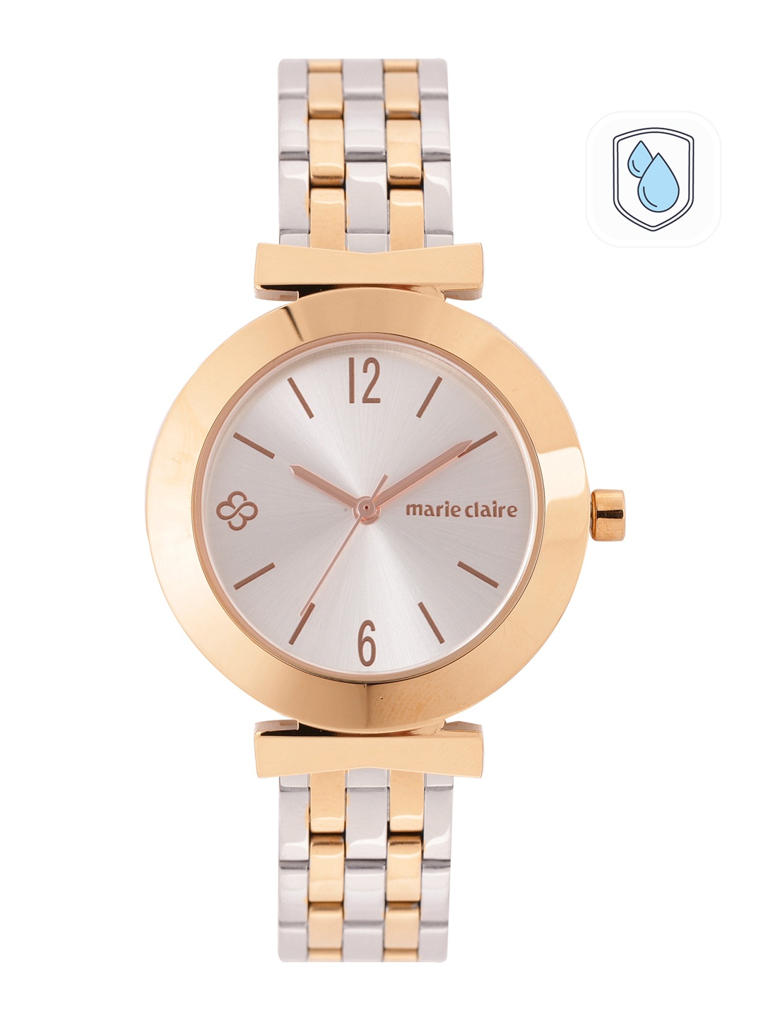 

Marie Claire Women Silver-Toned Dial & Gold Toned Stainless Steel Analogue Watch MC22/003