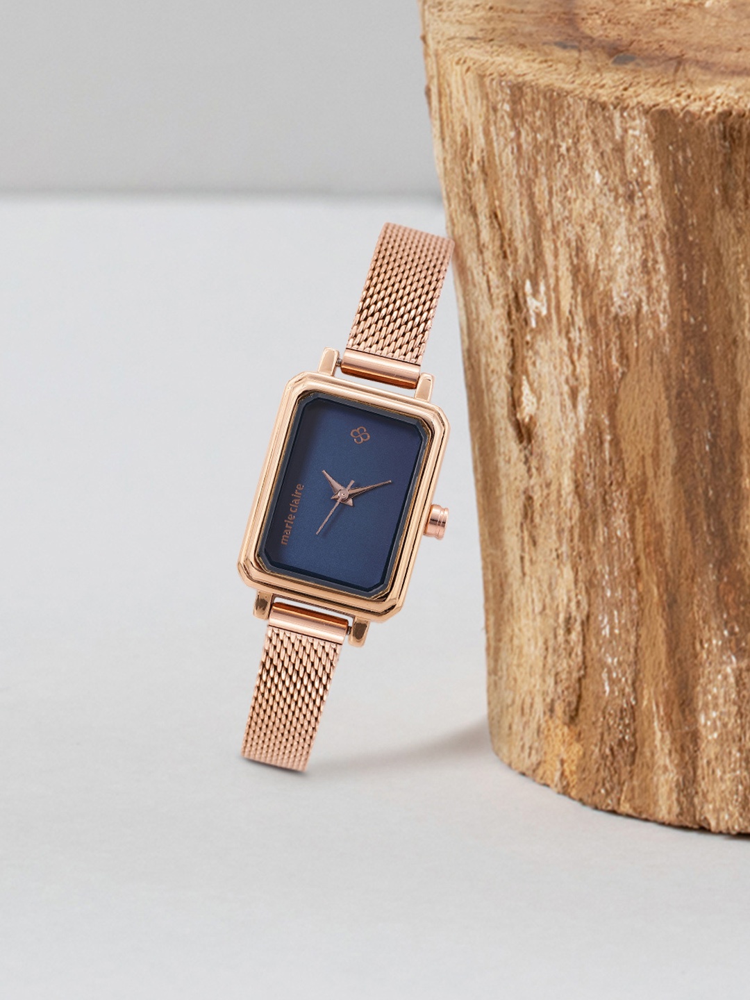 

Marie Claire Women Blue Bracelet Style Straps Watch MC22006