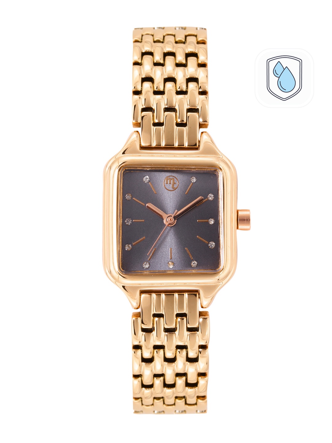 

Marie Claire Women Grey Embellished Bracelet Style Analogue Watch MC22004