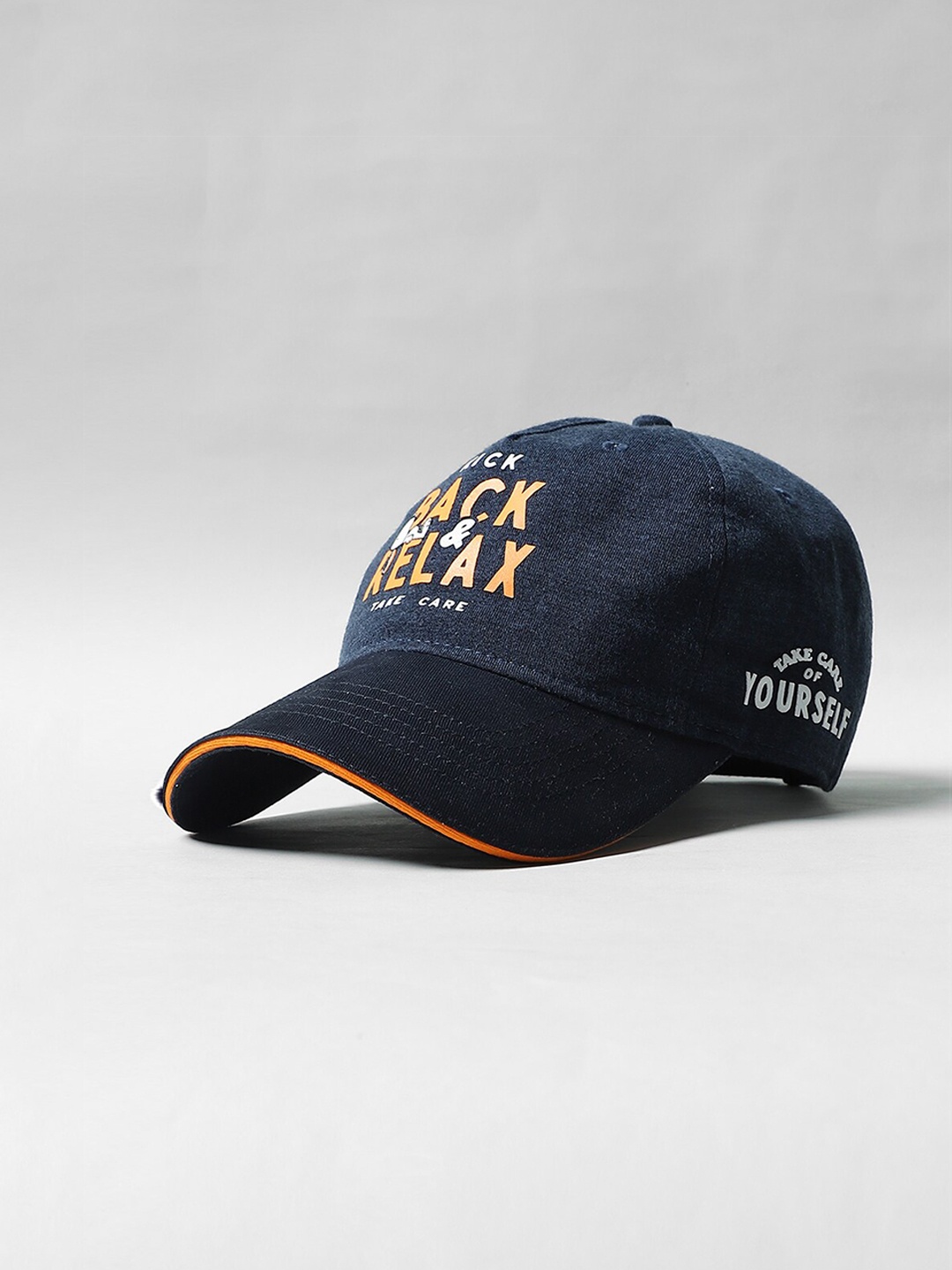 

Jack & Jones Men Navy Blue Printed Baseball Cap