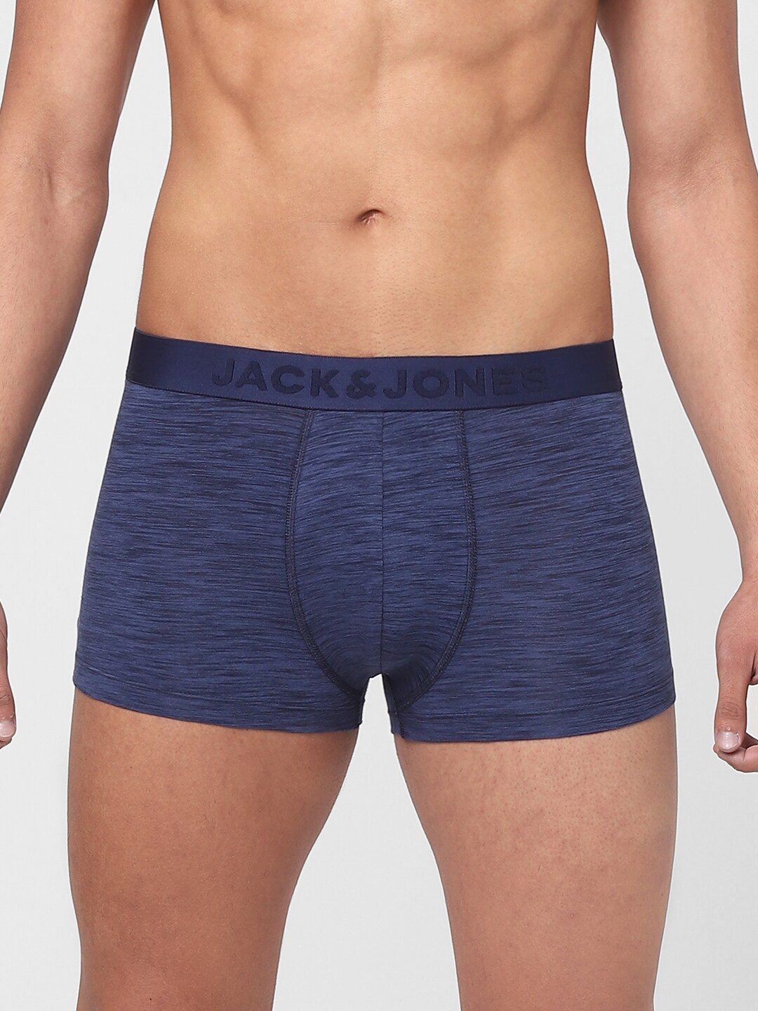 

Jack & Jones Men Navy Blue Self-Design Cotton Trunk 116800901