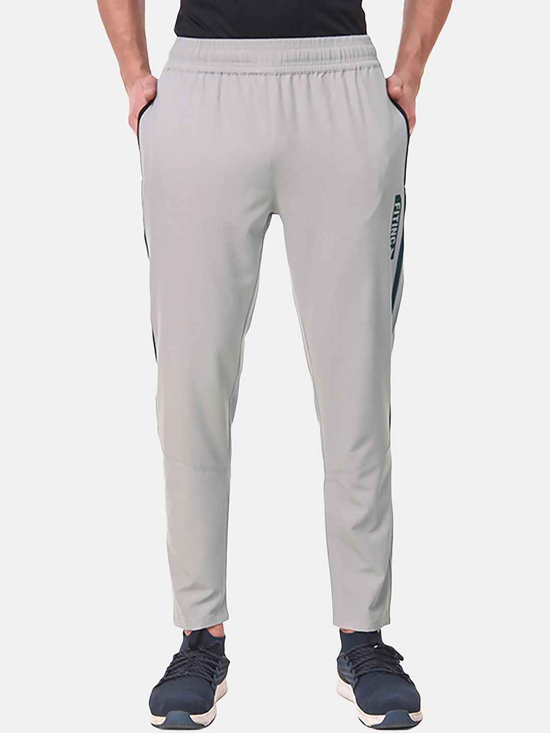 

FITINC Men Silver Track Pants