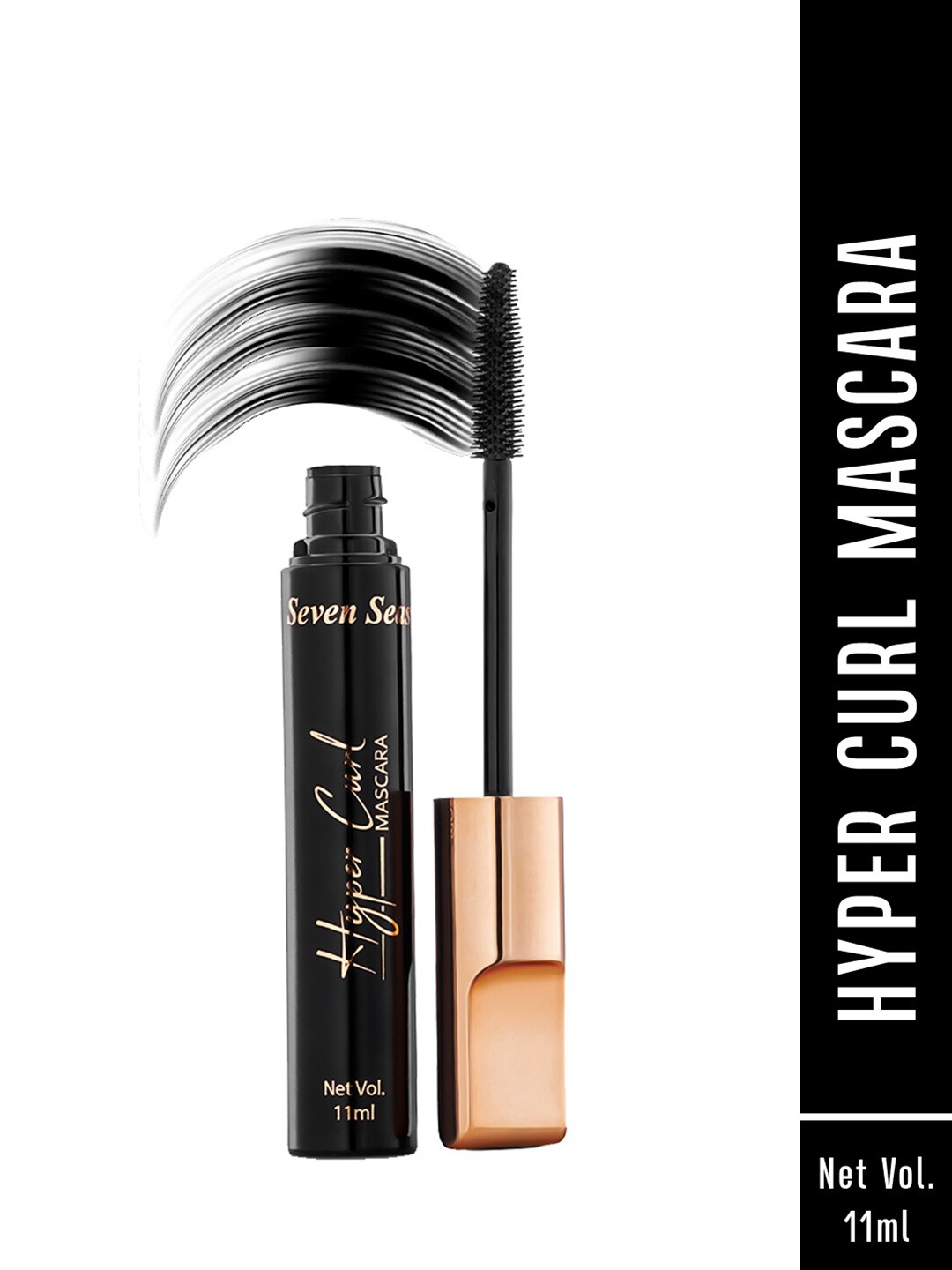 

Seven Seas Hyper Curl Smudge & Water Proof Mascara 11ml, Black