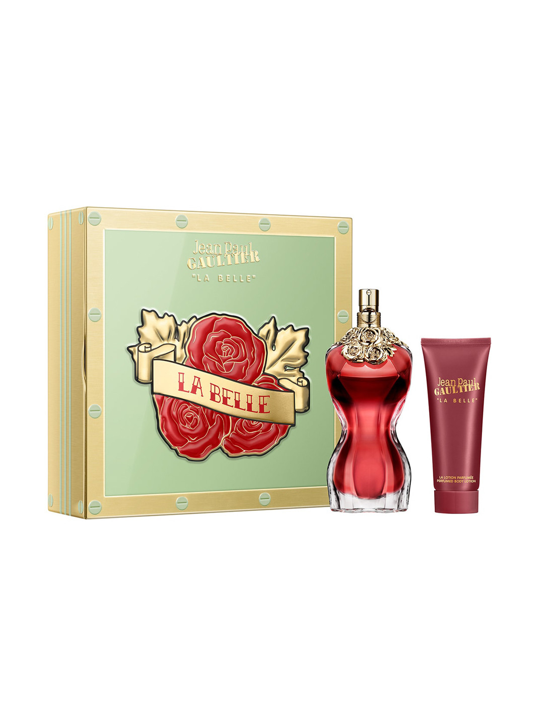 

Jean Paul Gaultier La Belle Eau de Parfum 100ml With Body Lotion 75ml, Transparent