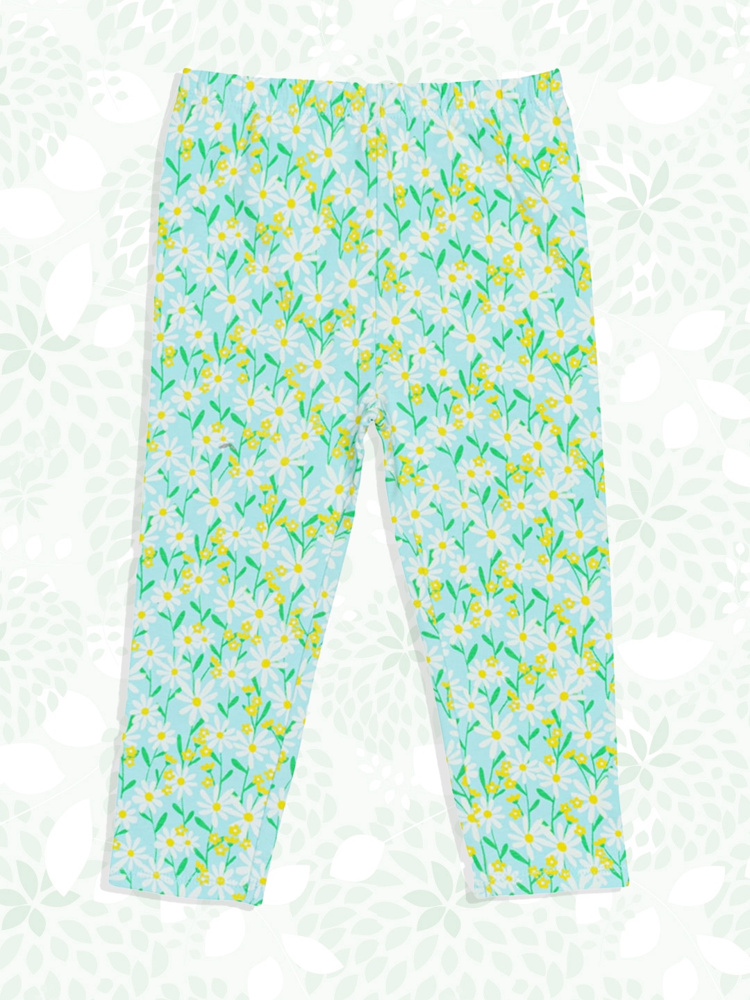 

H By Hamleys Girls Green Floral Printed Leggings