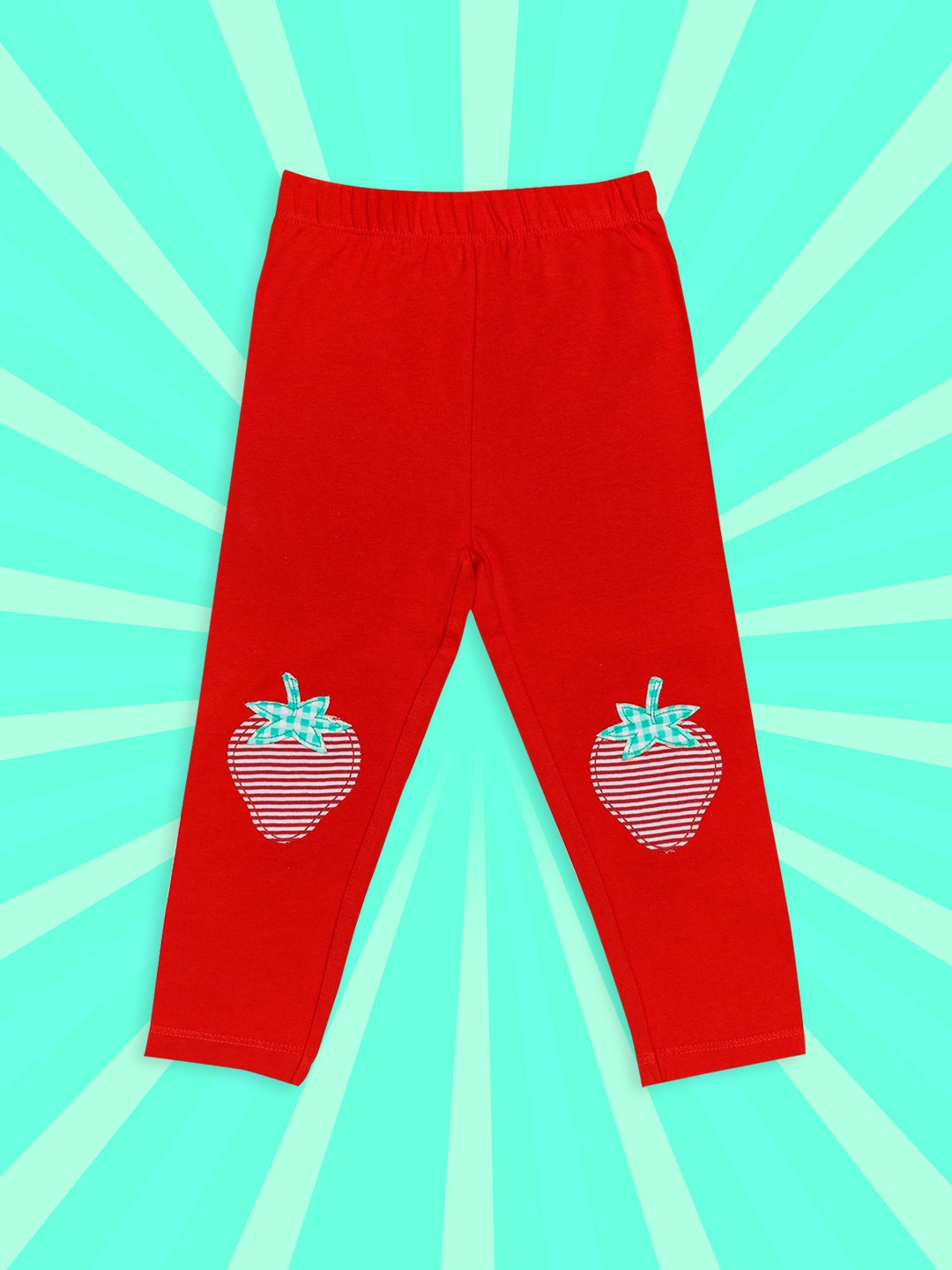 

H By Hamleys Girls Red Strawberry patch detail Leggings